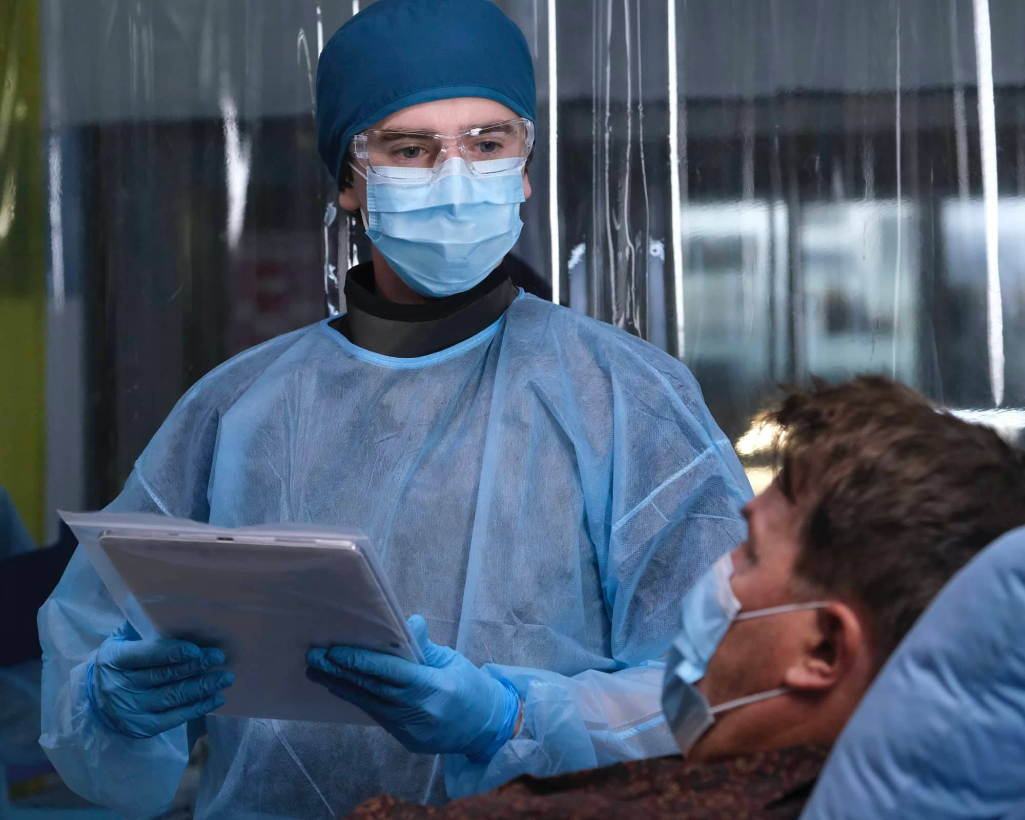The Good Doctor, frontline episode, blue PPE, Full HD Desktop Wallpaper