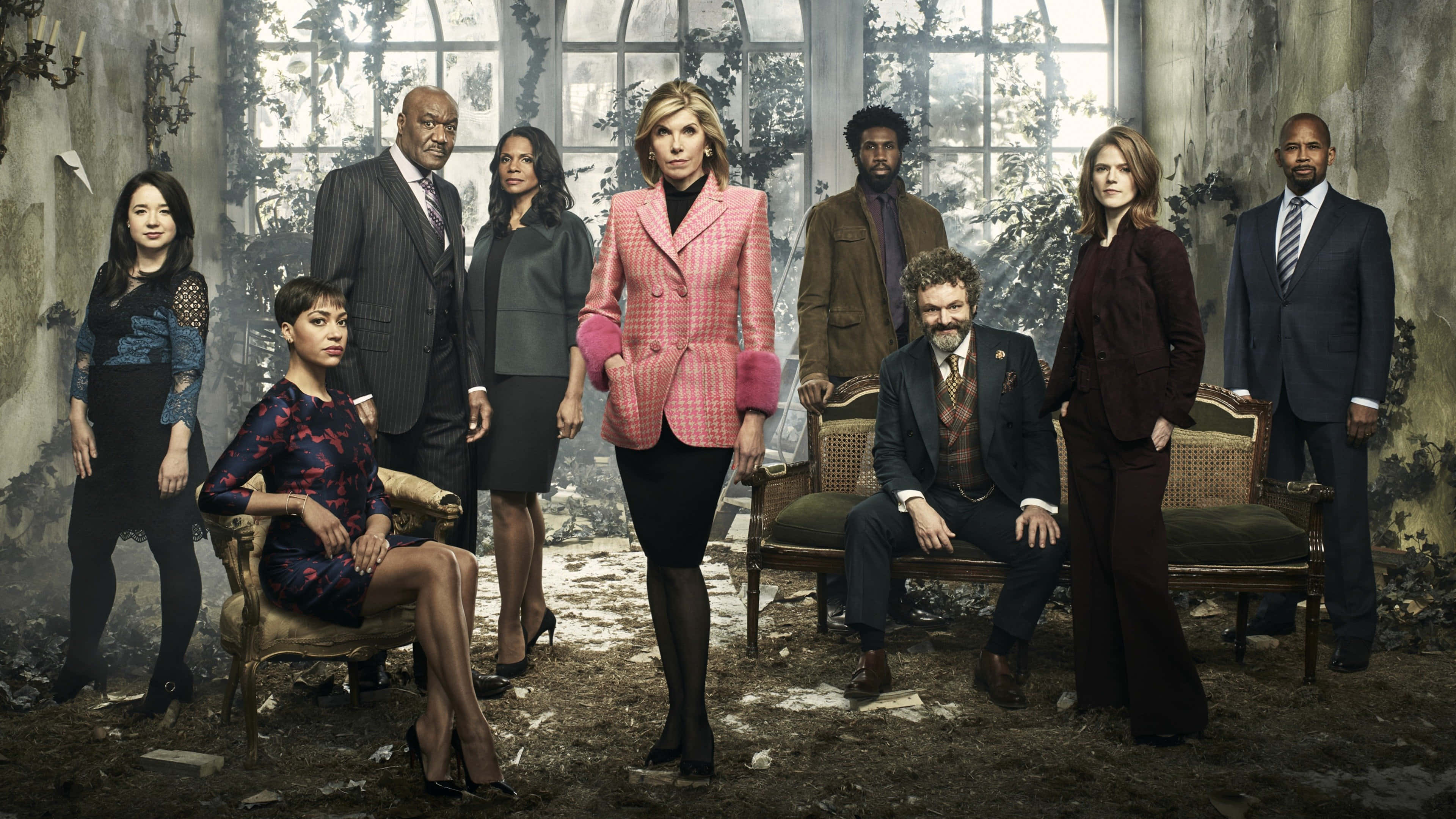 The Good Fight, cast, formally dressed, 4K Desktop Wallpaper