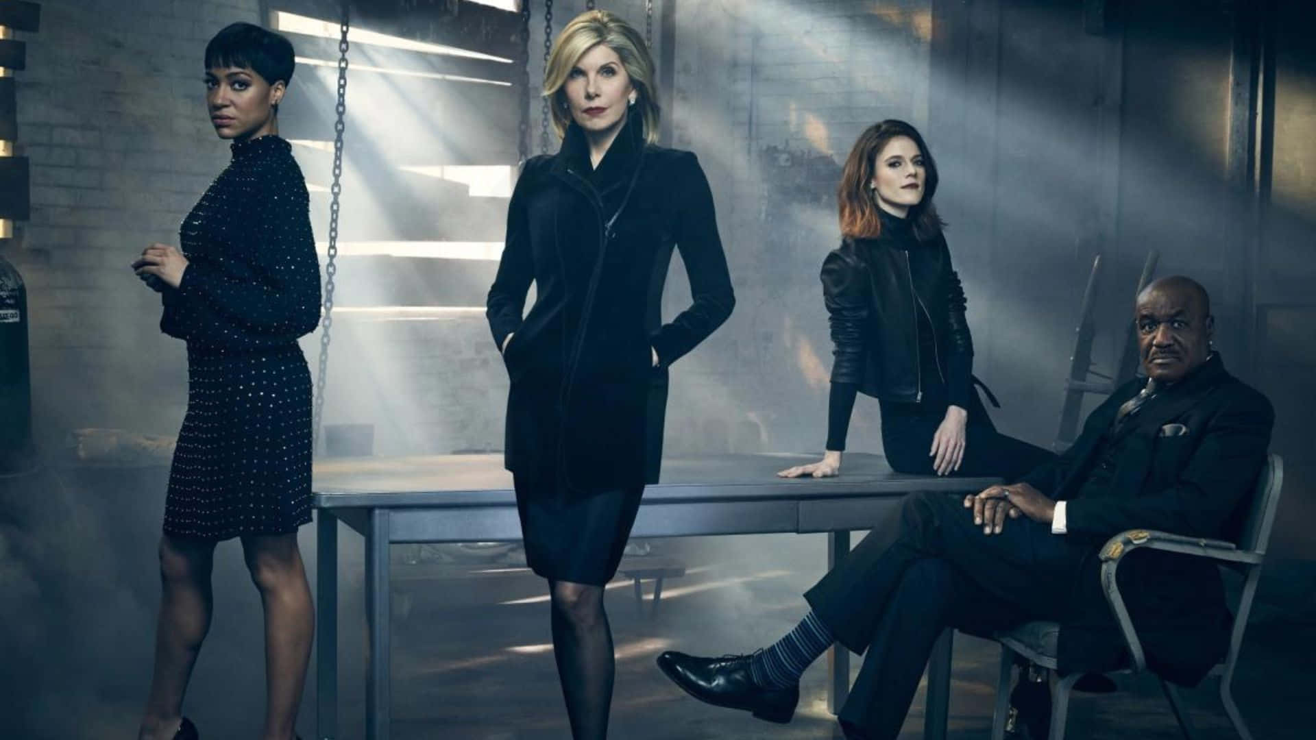 The Good Fight, cast promotional photo, dark attire, Full HD Desktop Wallpaper
