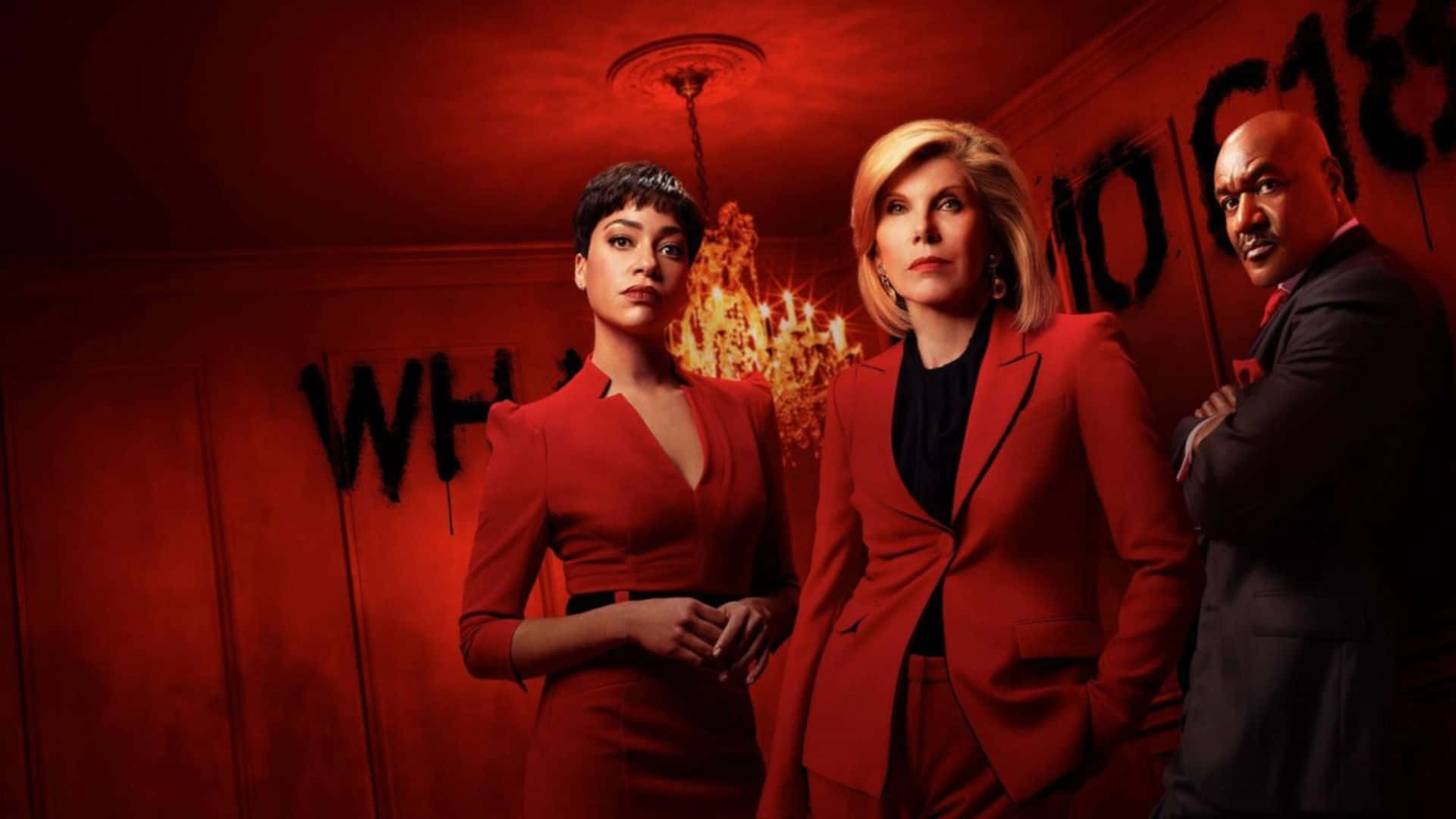 The Good Fight, red and black, dimly lit room, Full HD Desktop Wallpaper