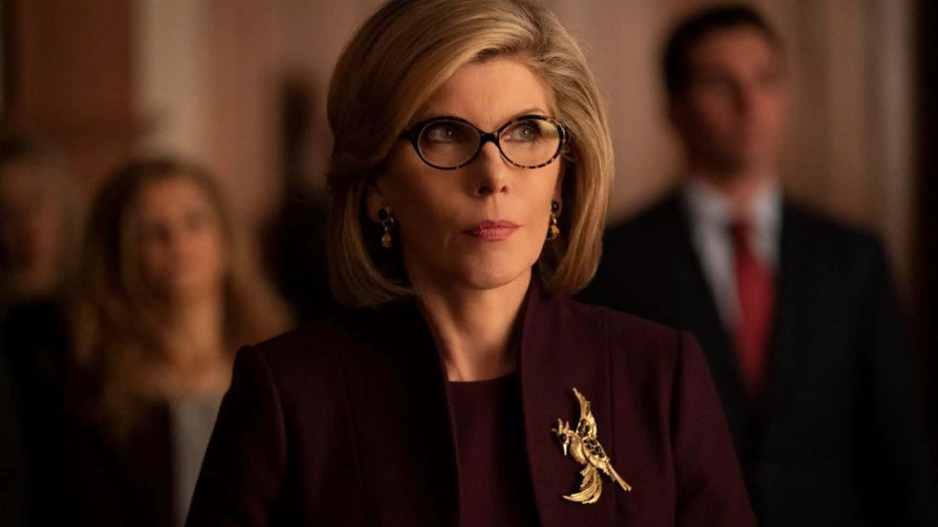 The Good Fight, blonde hair, glasses, Full HD Desktop Wallpaper