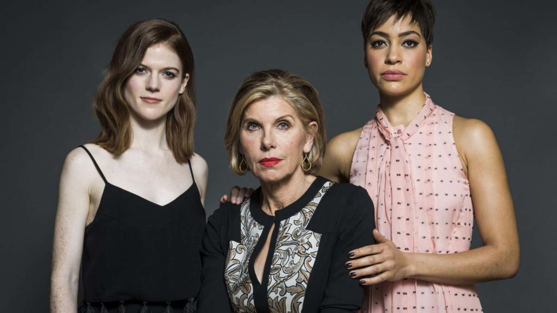 The Good Fight, cast portrait, dark gray studio backdrop, Full HD Desktop Wallpaper