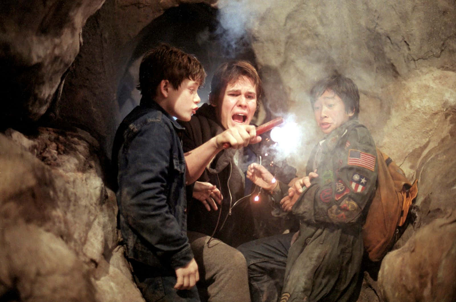 The Goonies, cave, flashlight, HD Desktop Wallpaper