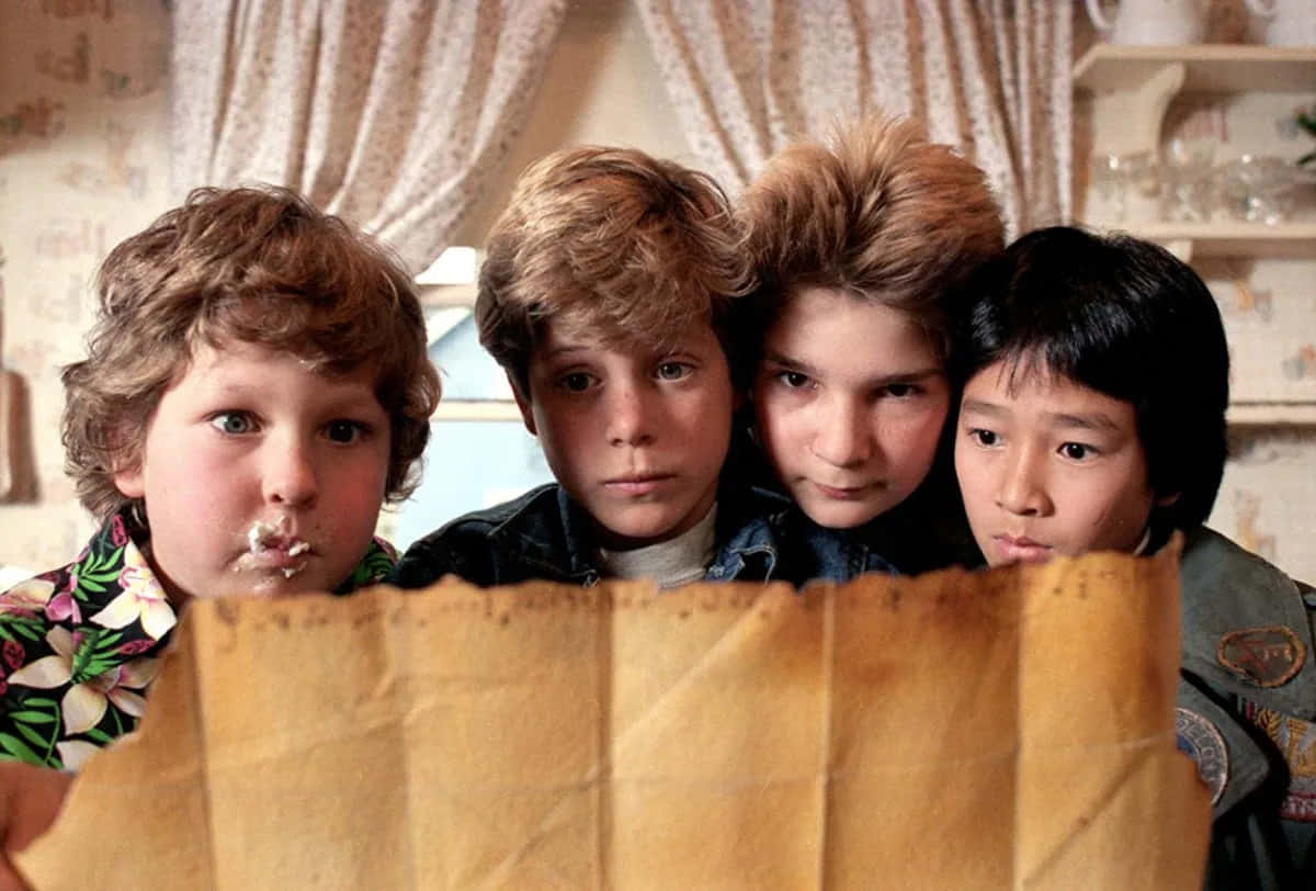 Goonies, treasure map, crumpled parchment map, SD Desktop Wallpaper