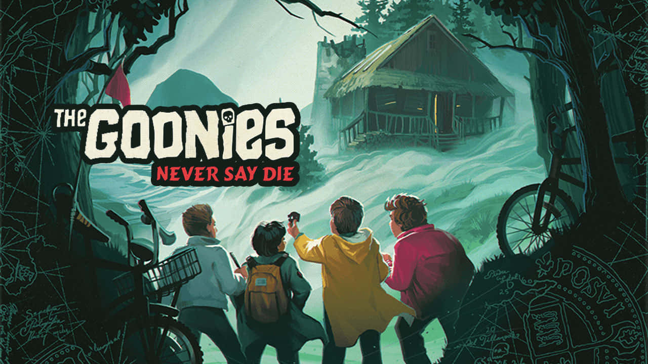 Goonies, raincoats, misty forest clearing, HD Desktop Wallpaper