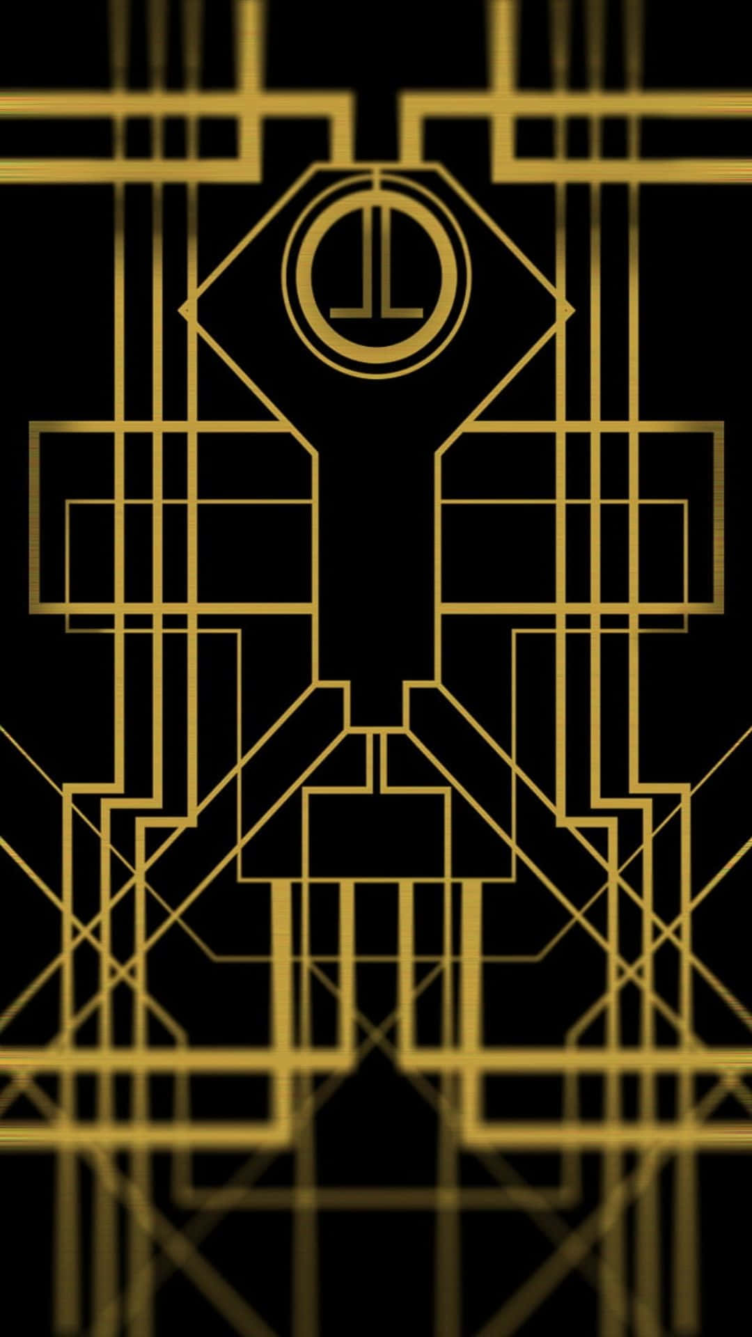 art deco, golden, geometric shapes, Full HD Phone Wallpaper