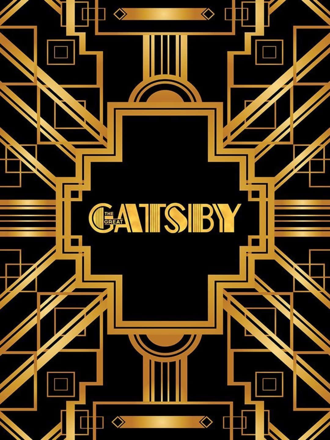 The Great Gatsby, art deco, black and gold, HD Phone Wallpaper