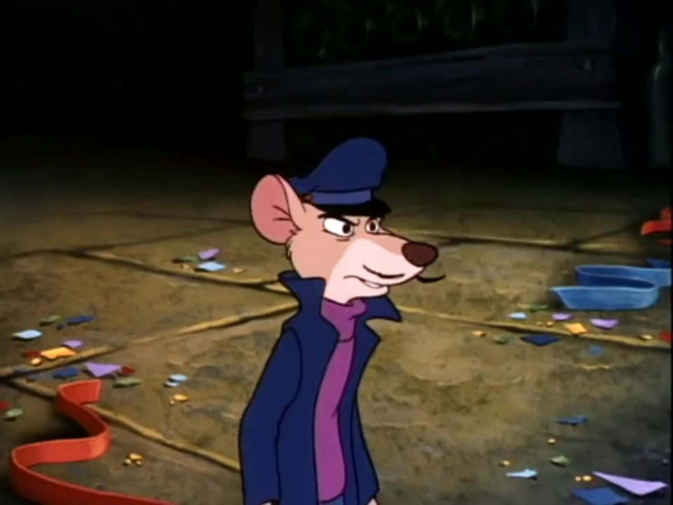 The Great Mouse Detective, blue cap, blue coat, SD Desktop Wallpaper