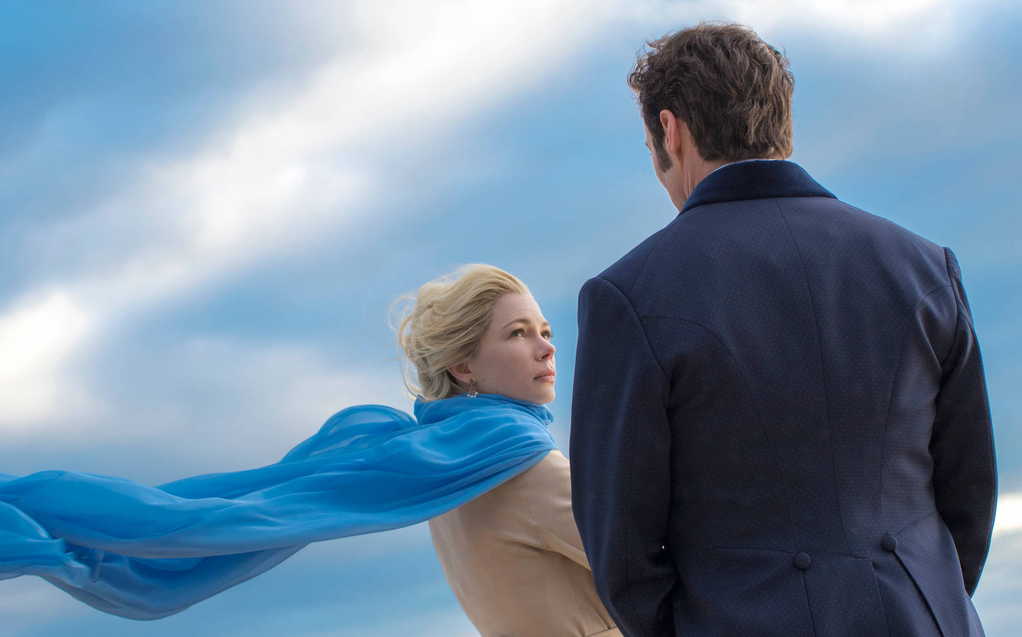 The Greatest Showman, woman, flowing blue scarf, Full HD Desktop Wallpaper