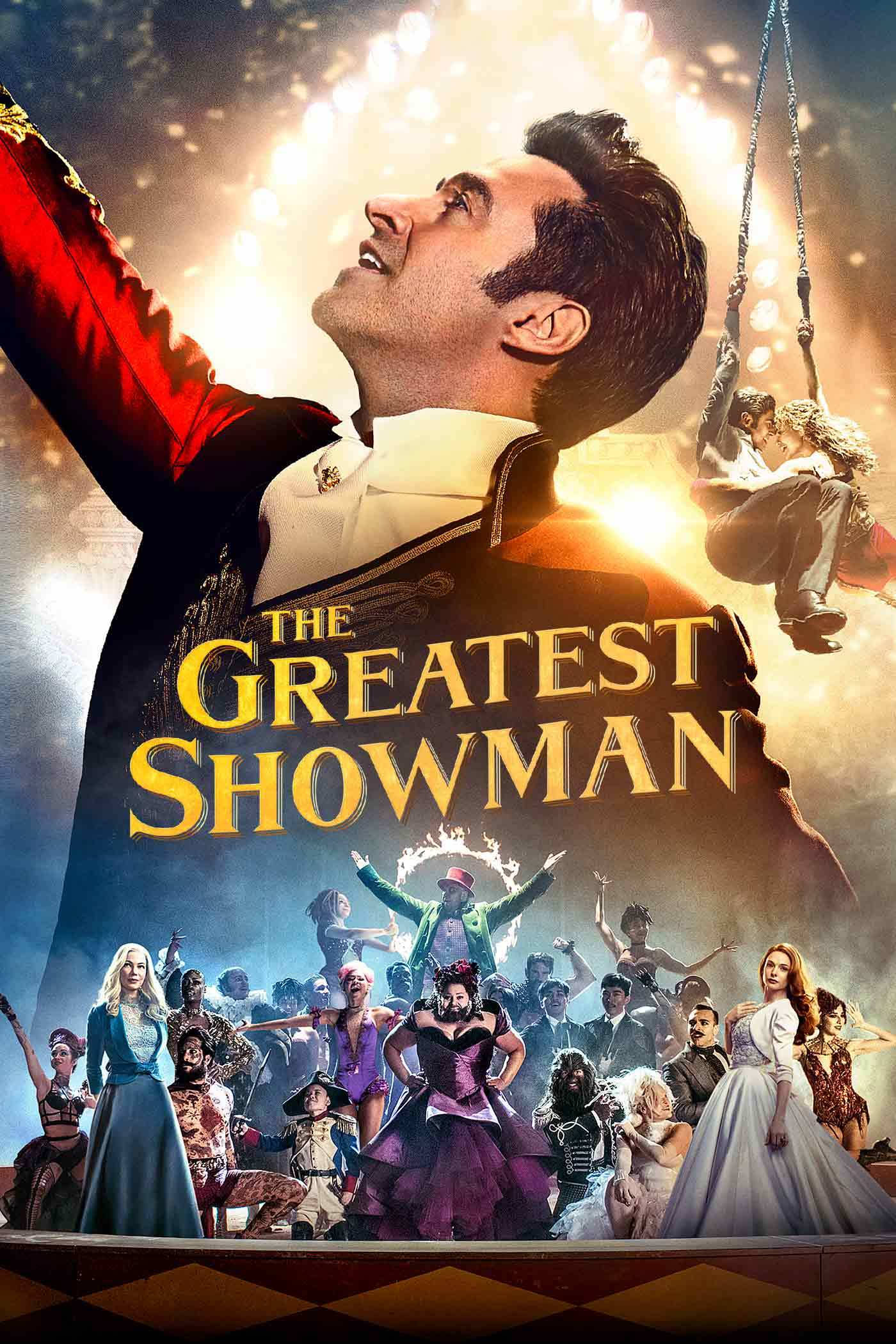 The Greatest Showman, ringmaster, red and gold, Full HD Phone Wallpaper