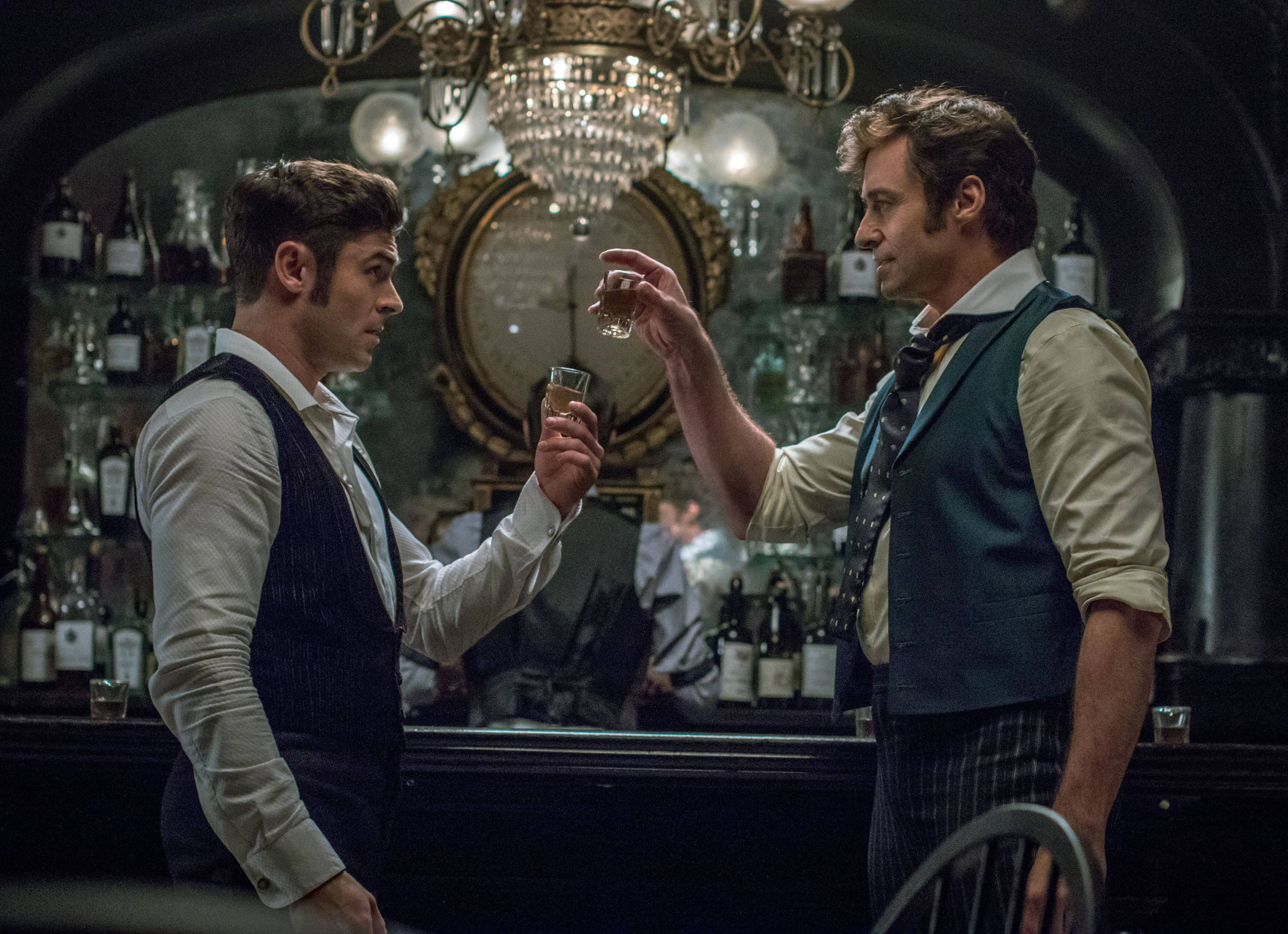 The Greatest Showman, bar scene, dimly lit bar, 2K Desktop Wallpaper