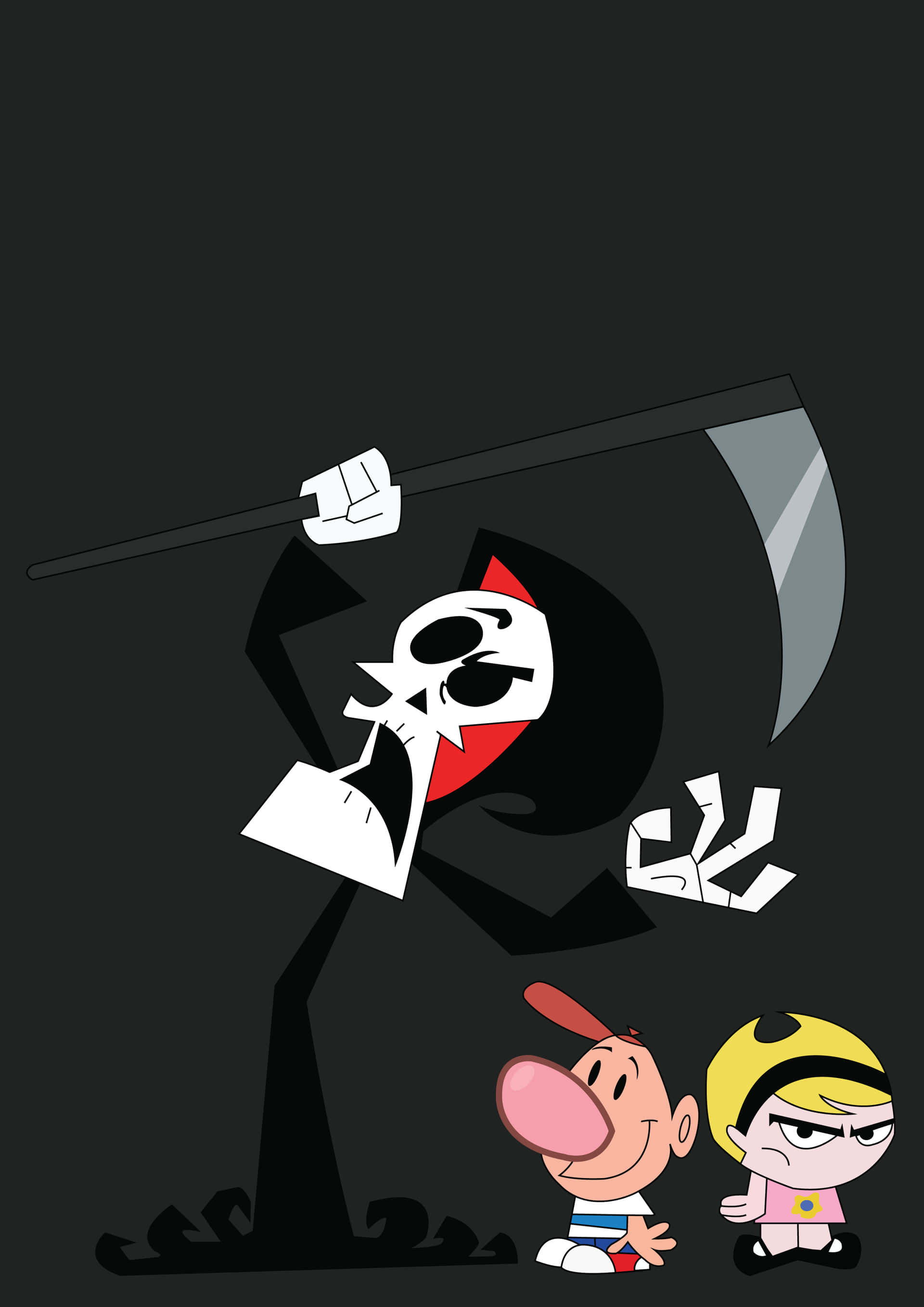 The Grim Adventures of Billy and Mandy, Grim, Billy, 2K Phone Wallpaper