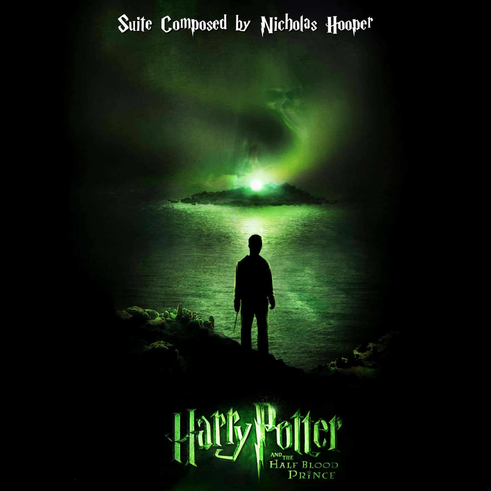The Half-blood Prince, green island, stormy sky, HD Desktop Wallpaper