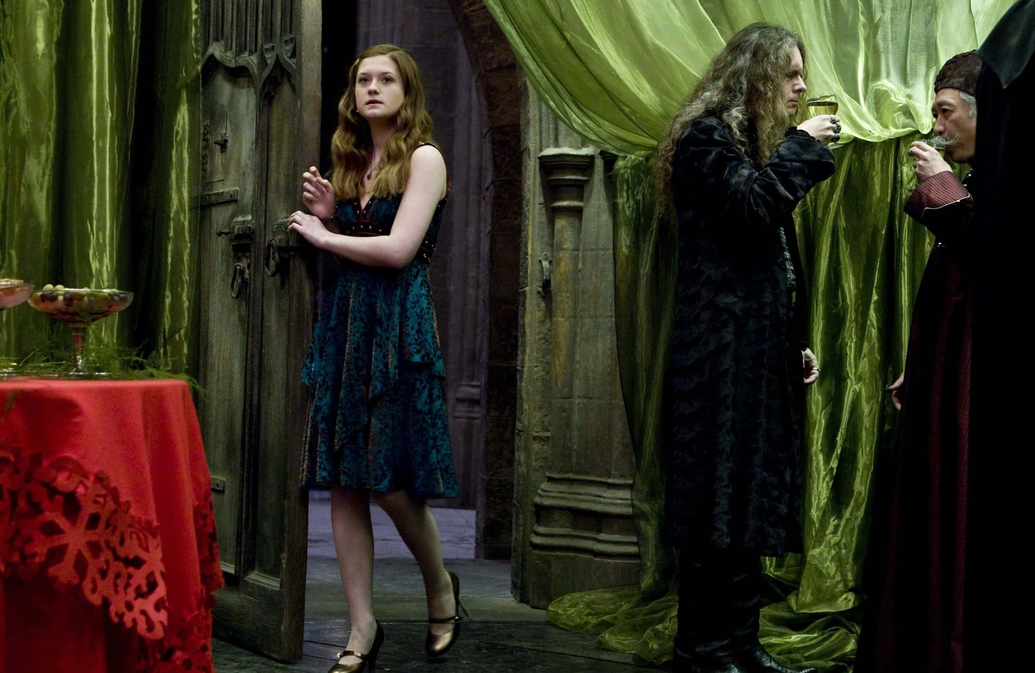 The Half-Blood Prince, blue dress, dark robes, Full HD Desktop Wallpaper