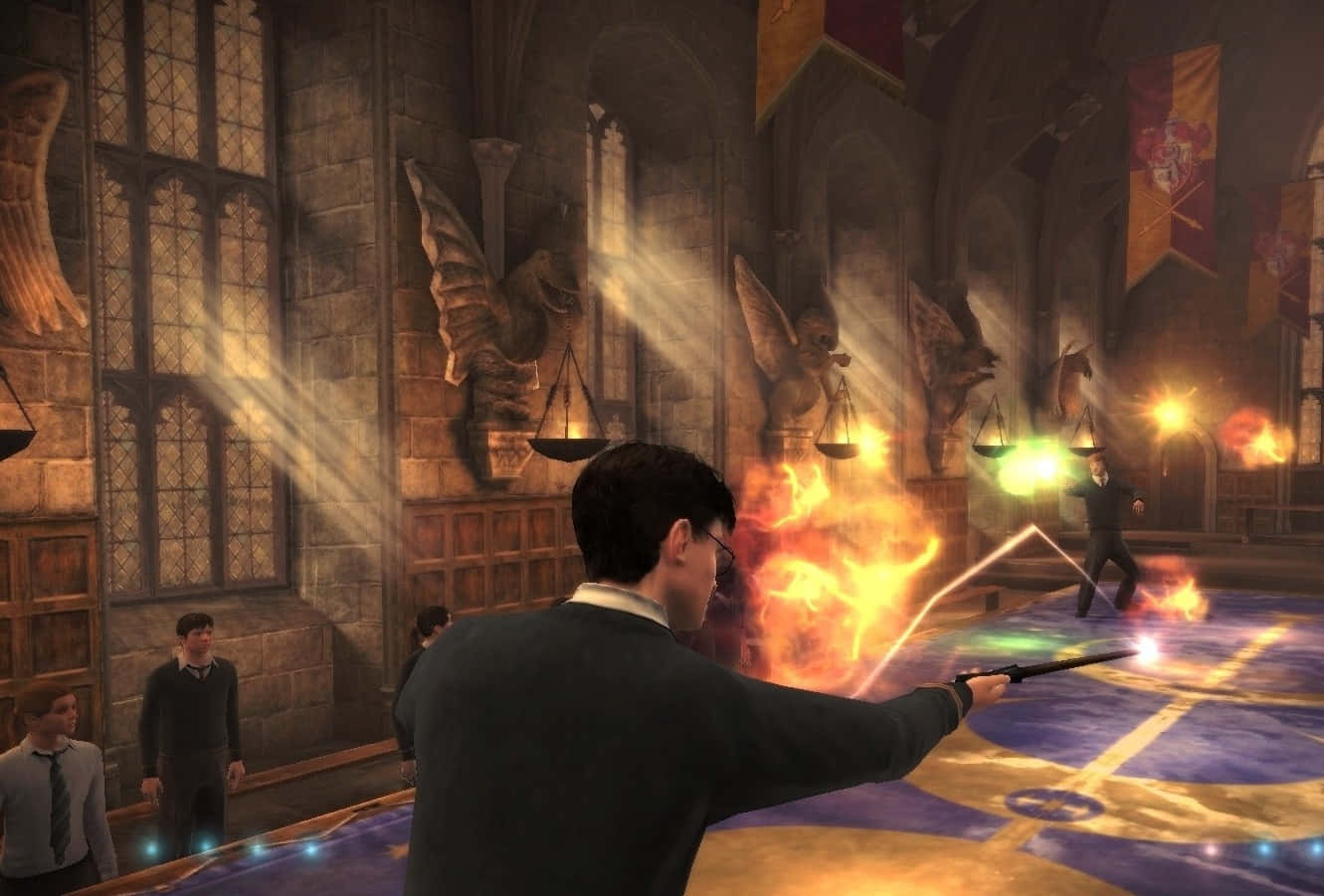 The Half-Blood Prince, wand, fiery spells, HD Desktop Wallpaper