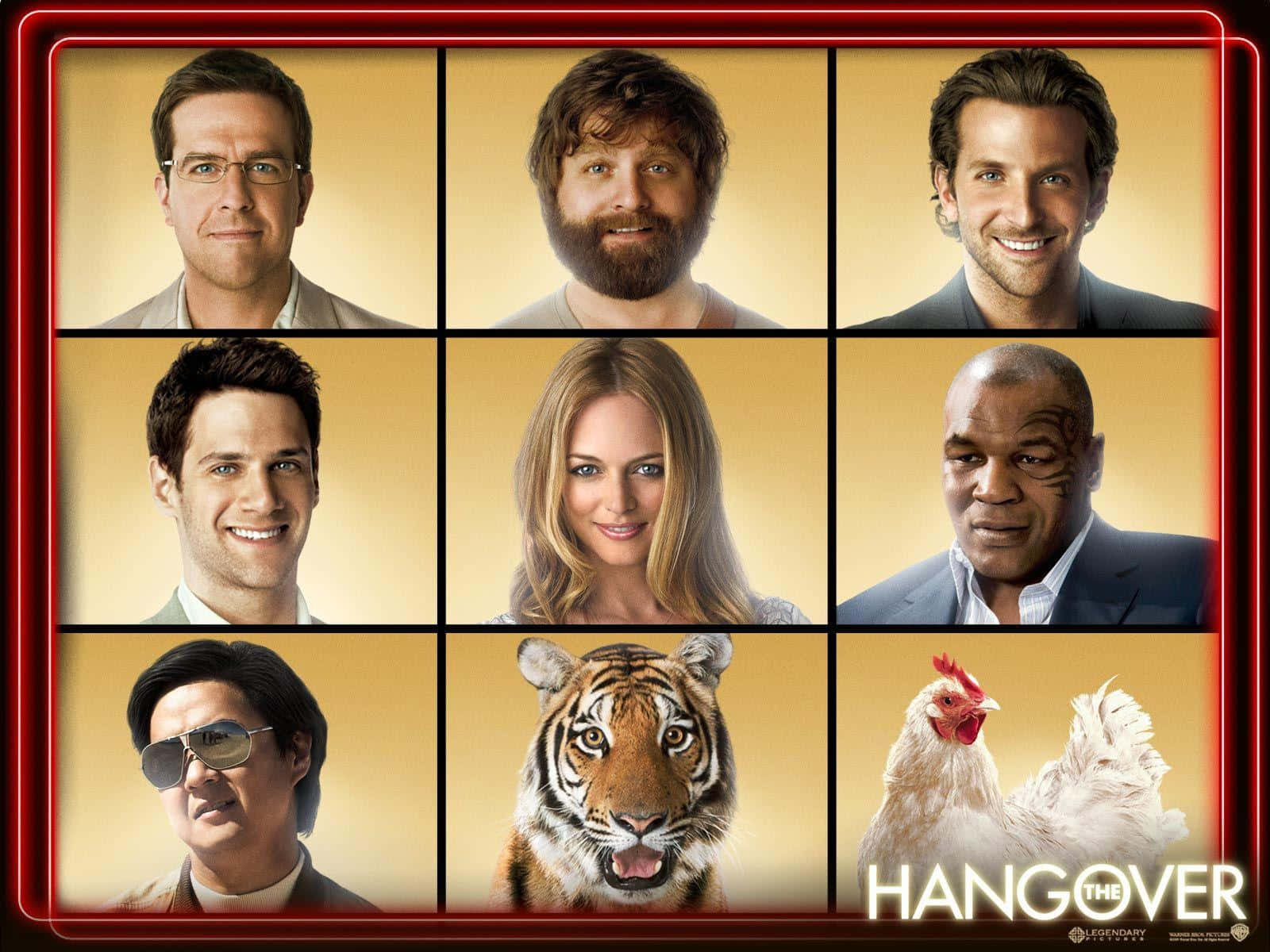 The Hangover, tiger, chicken, HD Desktop Wallpaper