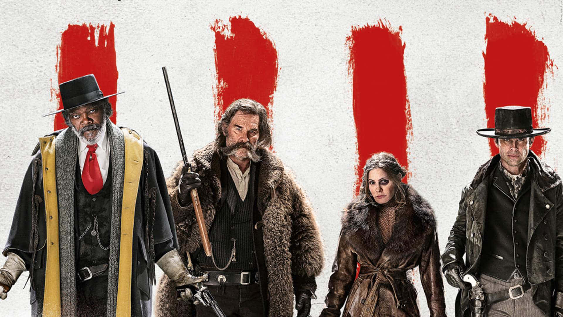 The Hateful Eight, snowy environment, rugged western characters, Full HD Desktop Wallpaper