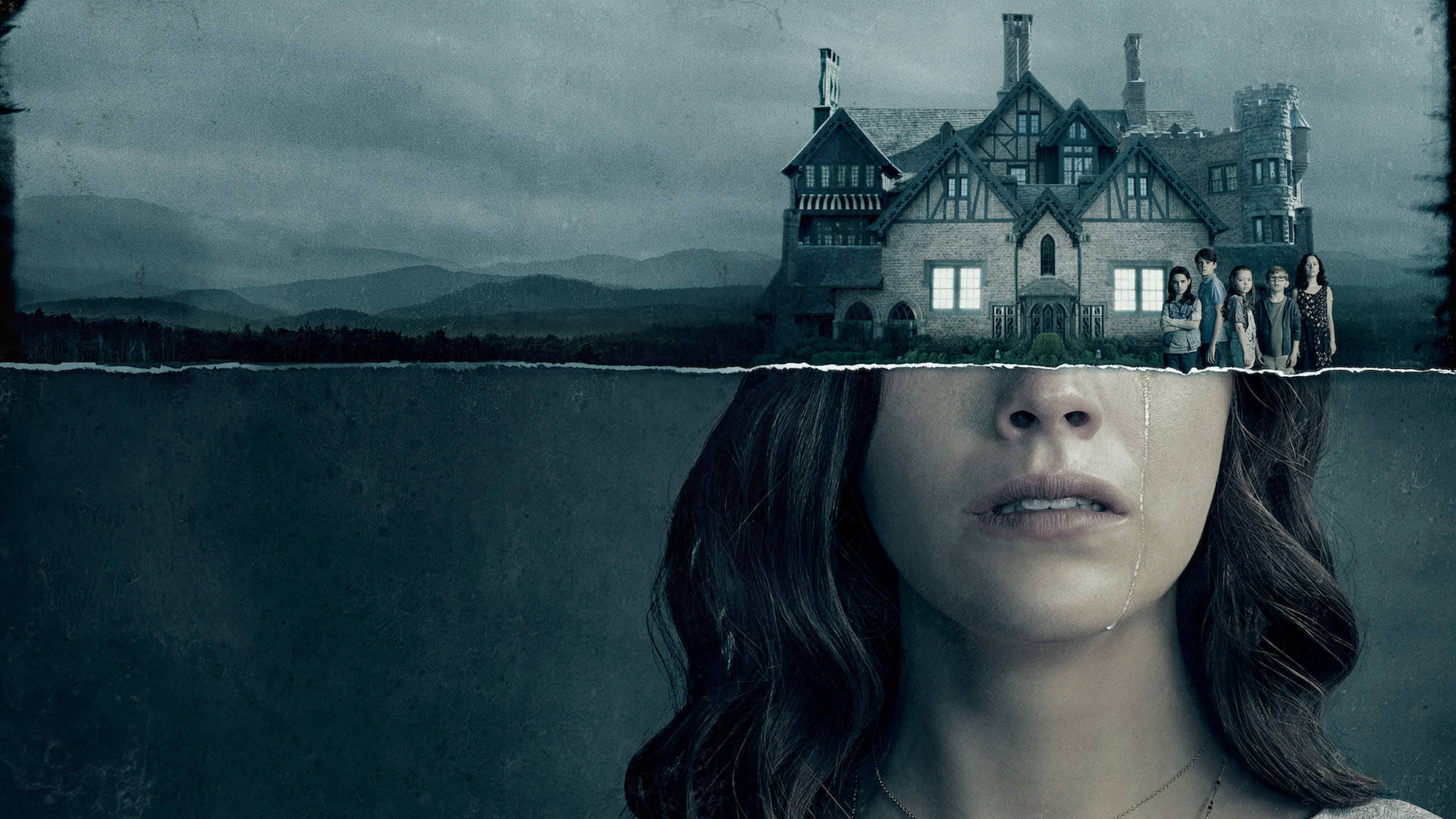 The Haunting of Hill House, gothic mansion, stormy sky, Full HD Desktop Wallpaper