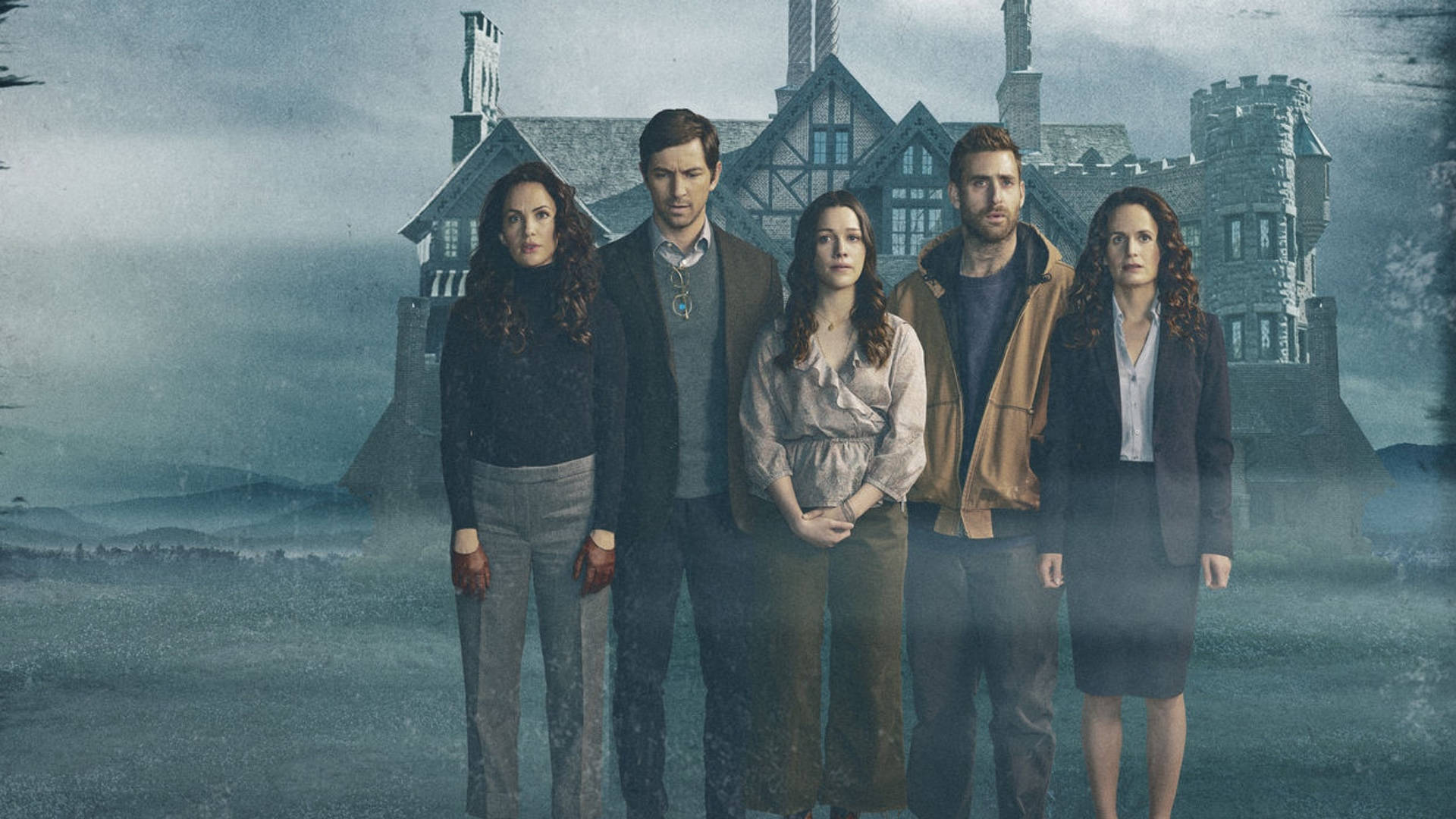 The Haunting of Hill House, gothic mansion, misty, Full HD Desktop Wallpaper