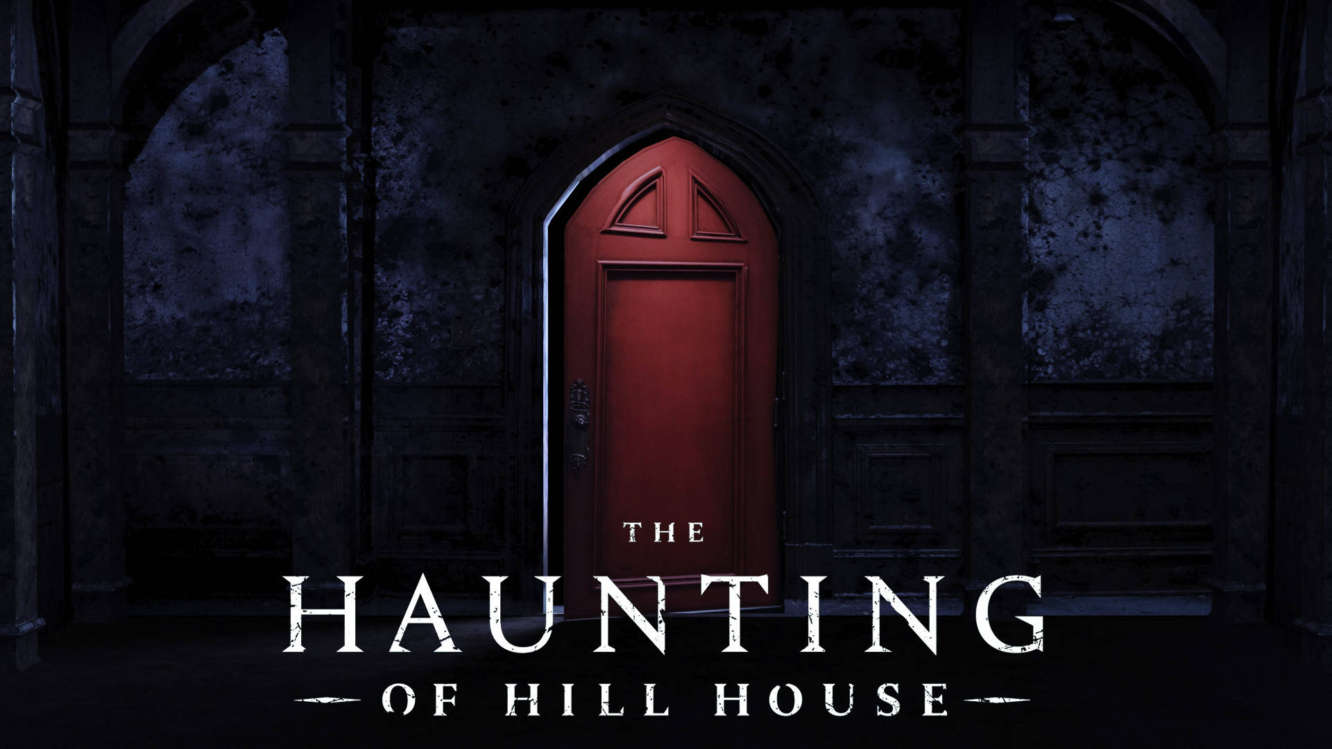 The Haunting of Hill House, red door, gothic hallway, Full HD Desktop Wallpaper