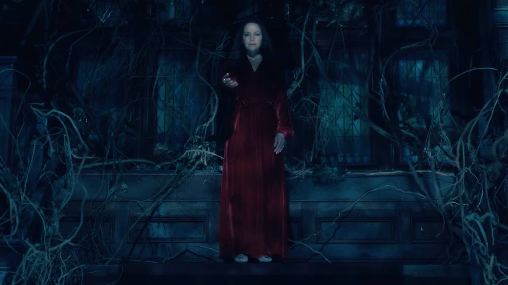 The Haunting of Hill House, ghost mother, red gown, Full HD Desktop Wallpaper