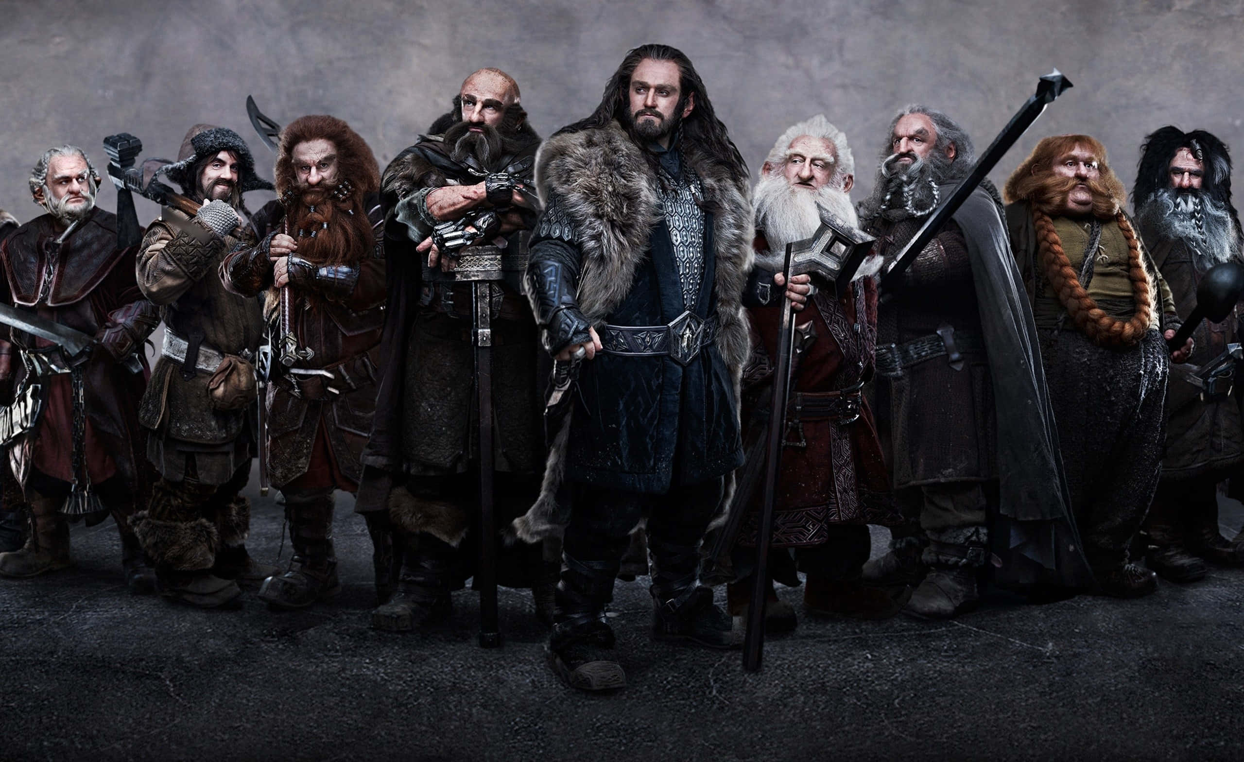 The Hobbit, dwarves, detailed armor, 2K Desktop Wallpaper