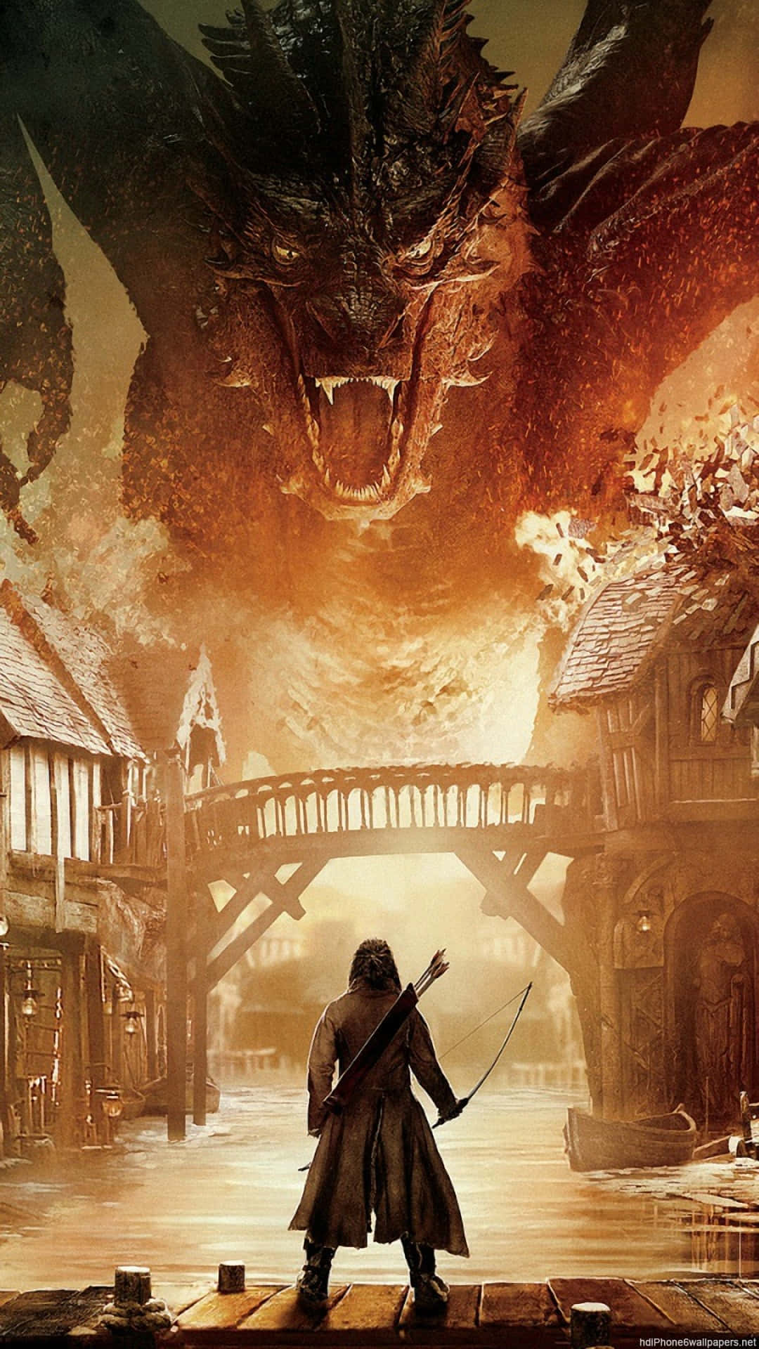 Hobbit, dragon, dock, Full HD Phone Wallpaper