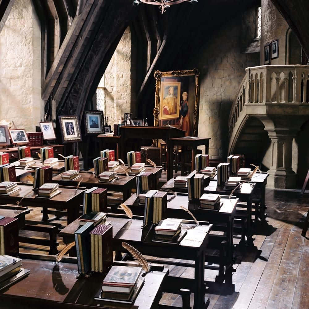 Hogwarts Dark Arts Classroom, sunlight, high windows, SD Desktop Wallpaper