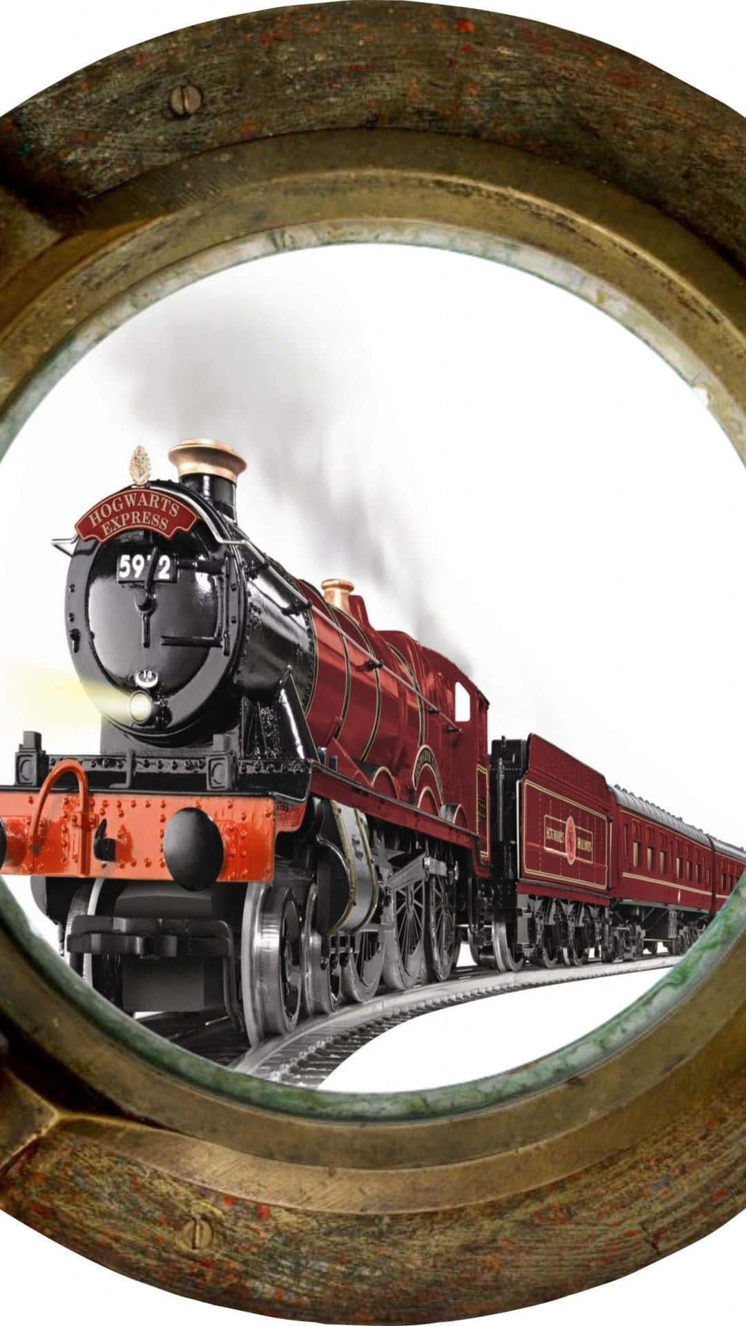 Hogwarts Express, red, steam train, Full HD Phone Wallpaper