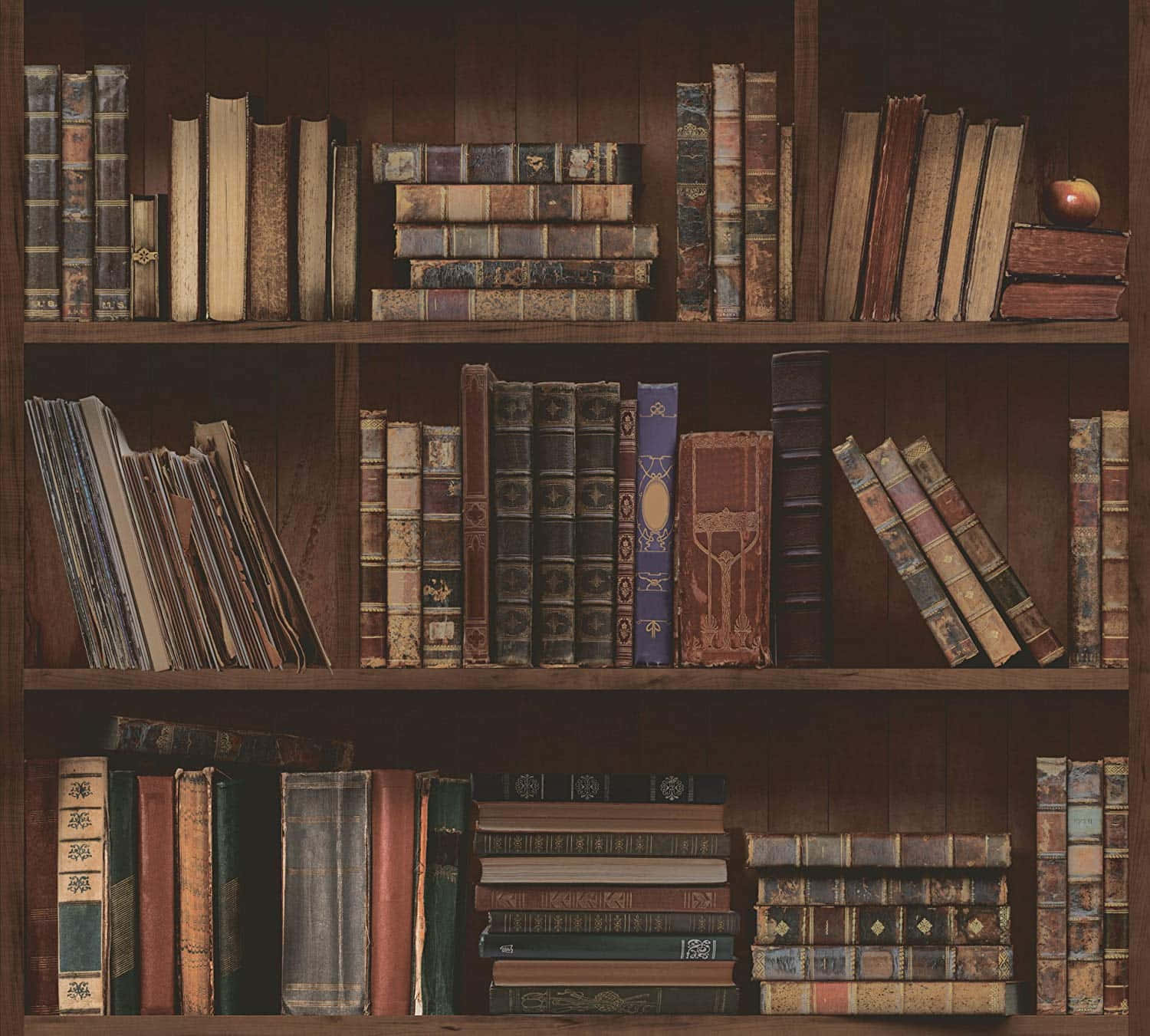The Hogwarts Library, wooden bookshelf, vintage books, HD Desktop Wallpaper