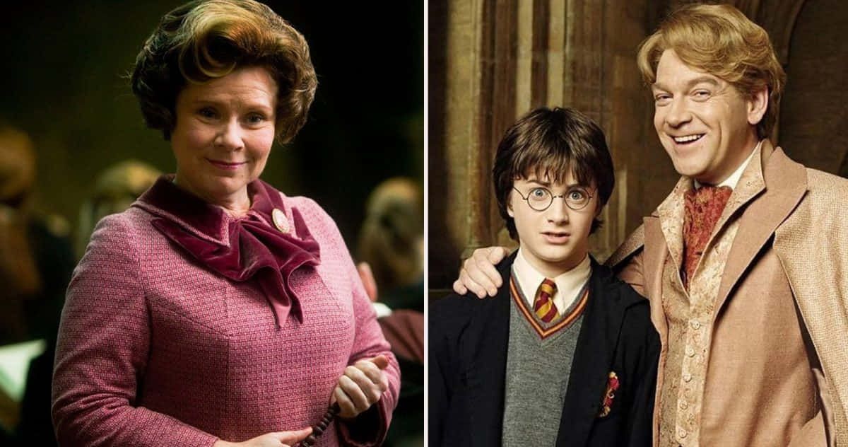 The Hogwarts Professors, pink sweater, glasses, SD Desktop Wallpaper