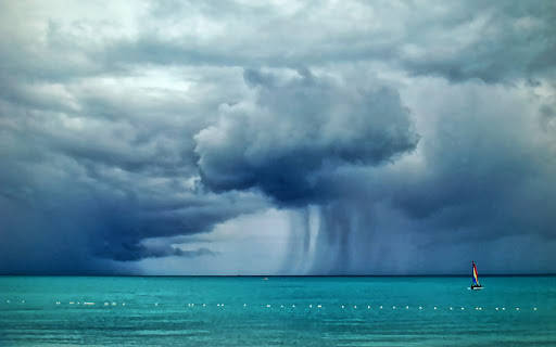 hurricane, rain, sailboat, SD Desktop Wallpaper