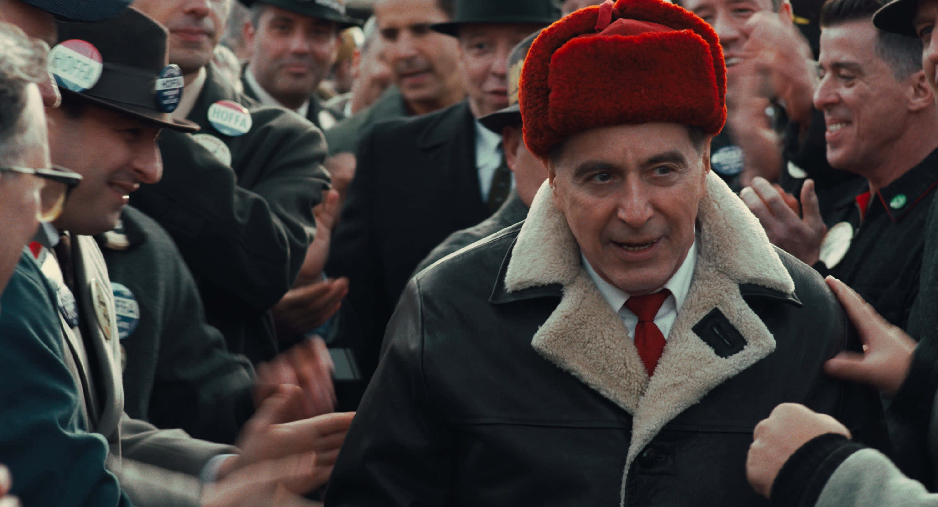 The Irishman, red fur hat, shearling coat, 2K Desktop Wallpaper