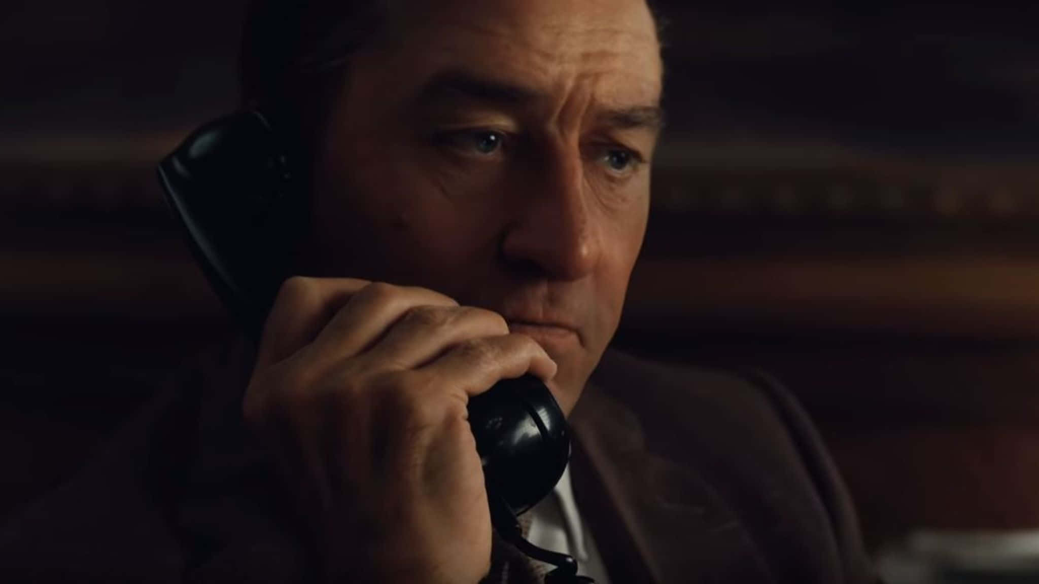 The Irishman, vintage black phone, suit, Full HD Desktop Wallpaper