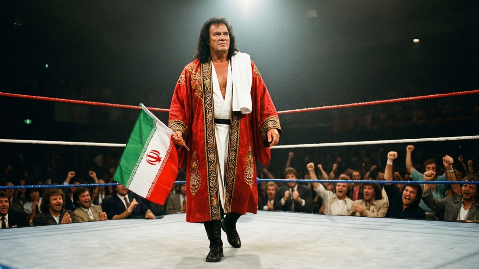 The Iron Sheik, entrance, ring, Full HD Desktop Wallpaper