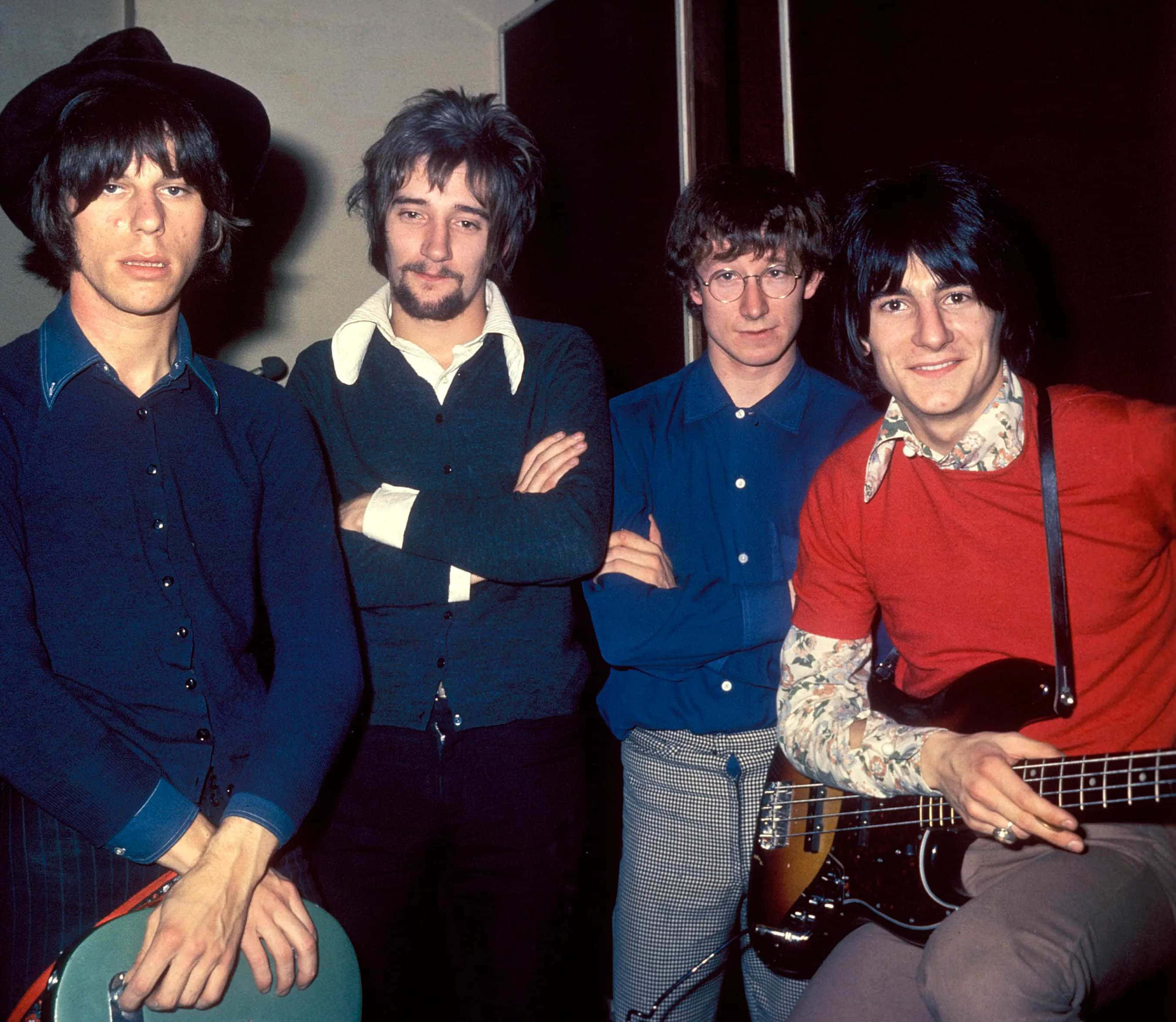 Jeff Beck Group, vintage portrait, 1960s attire, 2K Desktop Wallpaper