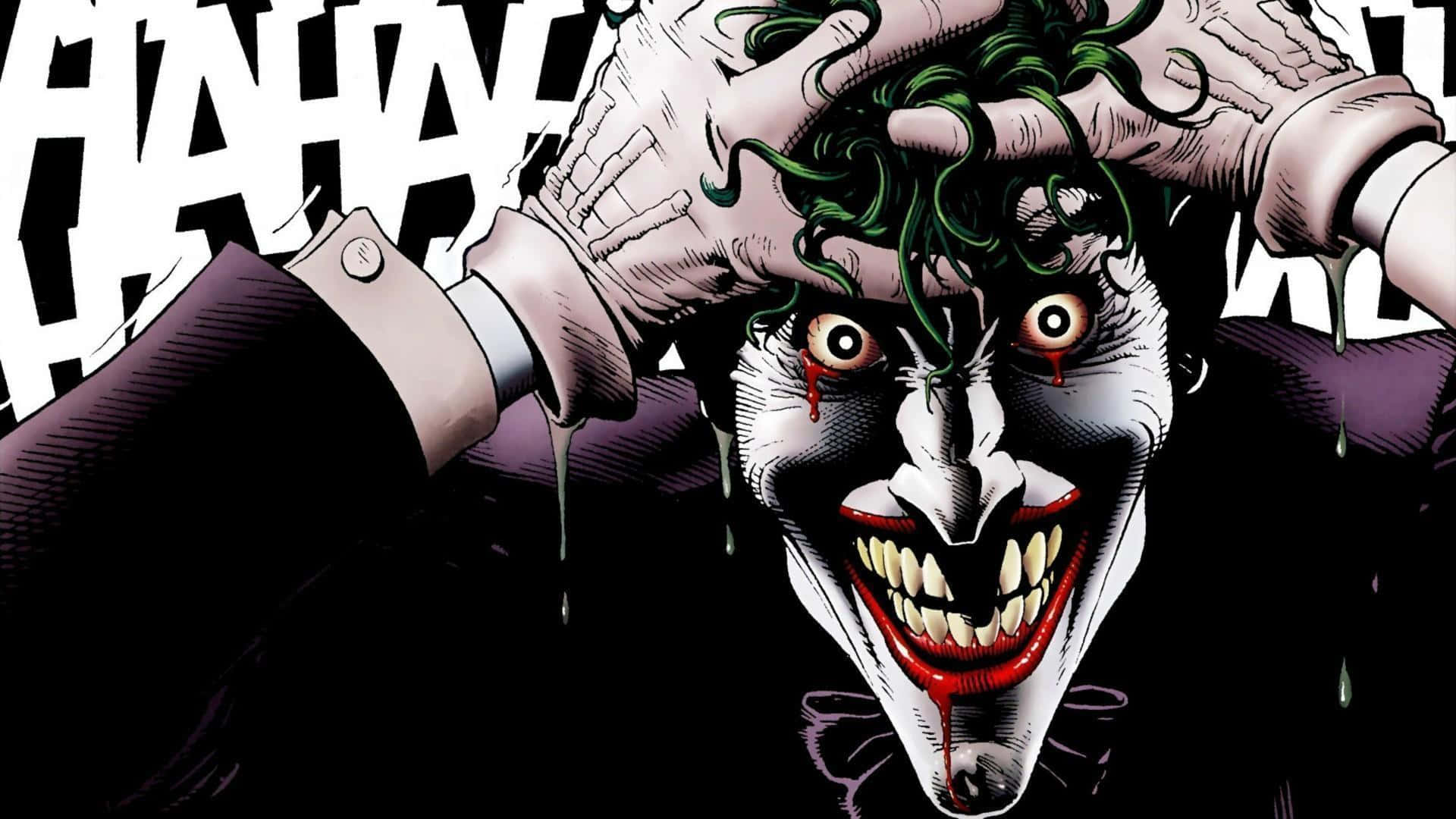 The Joker Comic, Joker, green hair, Full HD Desktop Wallpaper