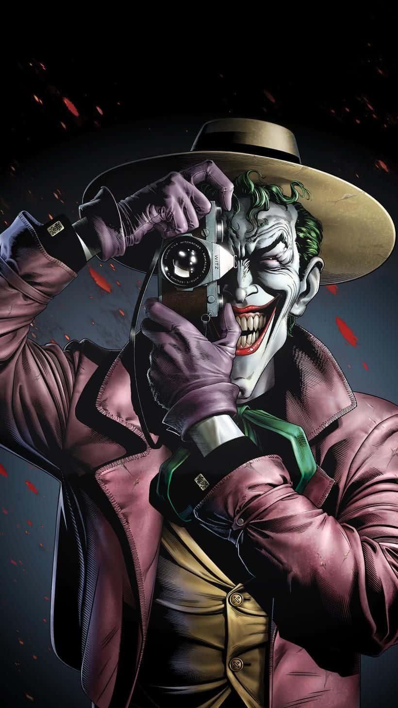 The Joker, camera, manic grin, HD Phone Wallpaper