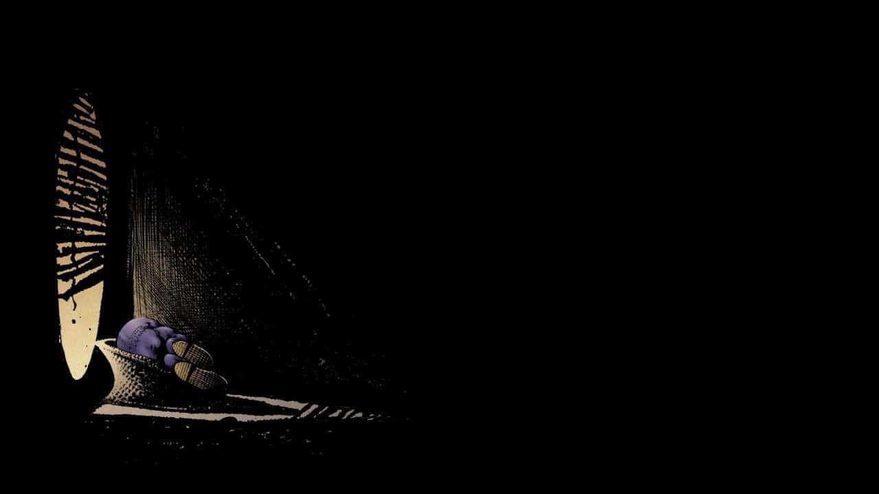 The Joker Comic, purple shoe, dimly lit tunnel, HD Desktop Wallpaper