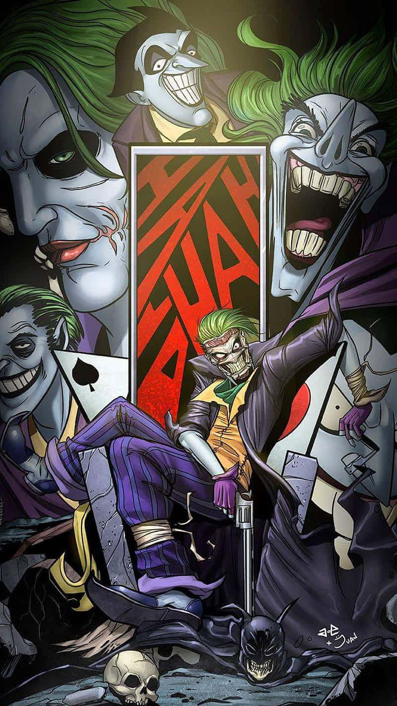 The Joker Comic, Joker, purple suits, HD Phone Wallpaper