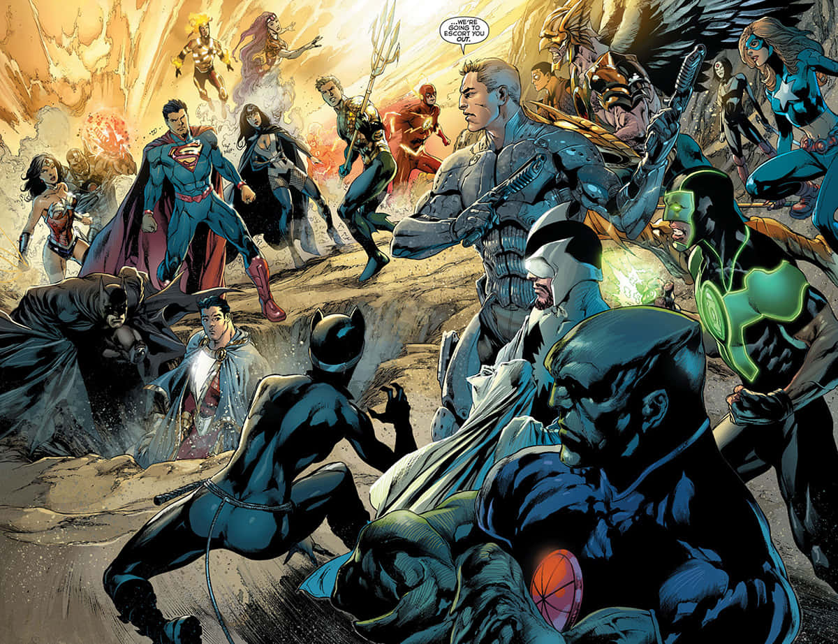 The Justice League Dark, superheroes, villains, SD Desktop Wallpaper