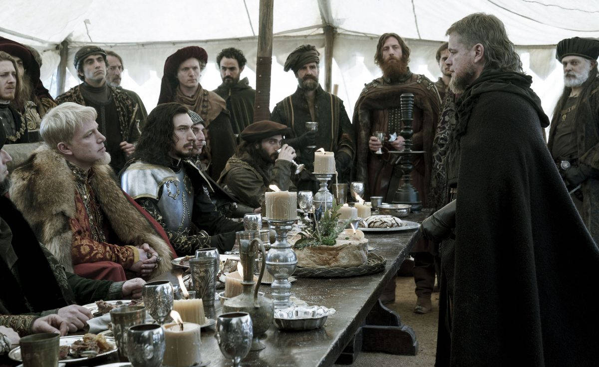 The Last Duel, dinner scene, medieval feast, SD Desktop Wallpaper