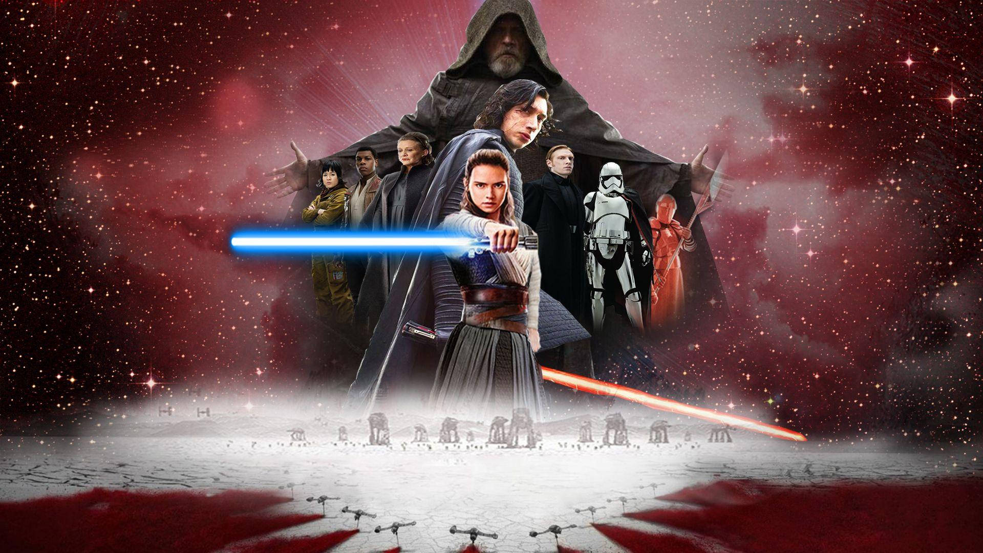 The Last Jedi Star Wars, Star Wars characters, desolate battlefield, Full HD Desktop Wallpaper