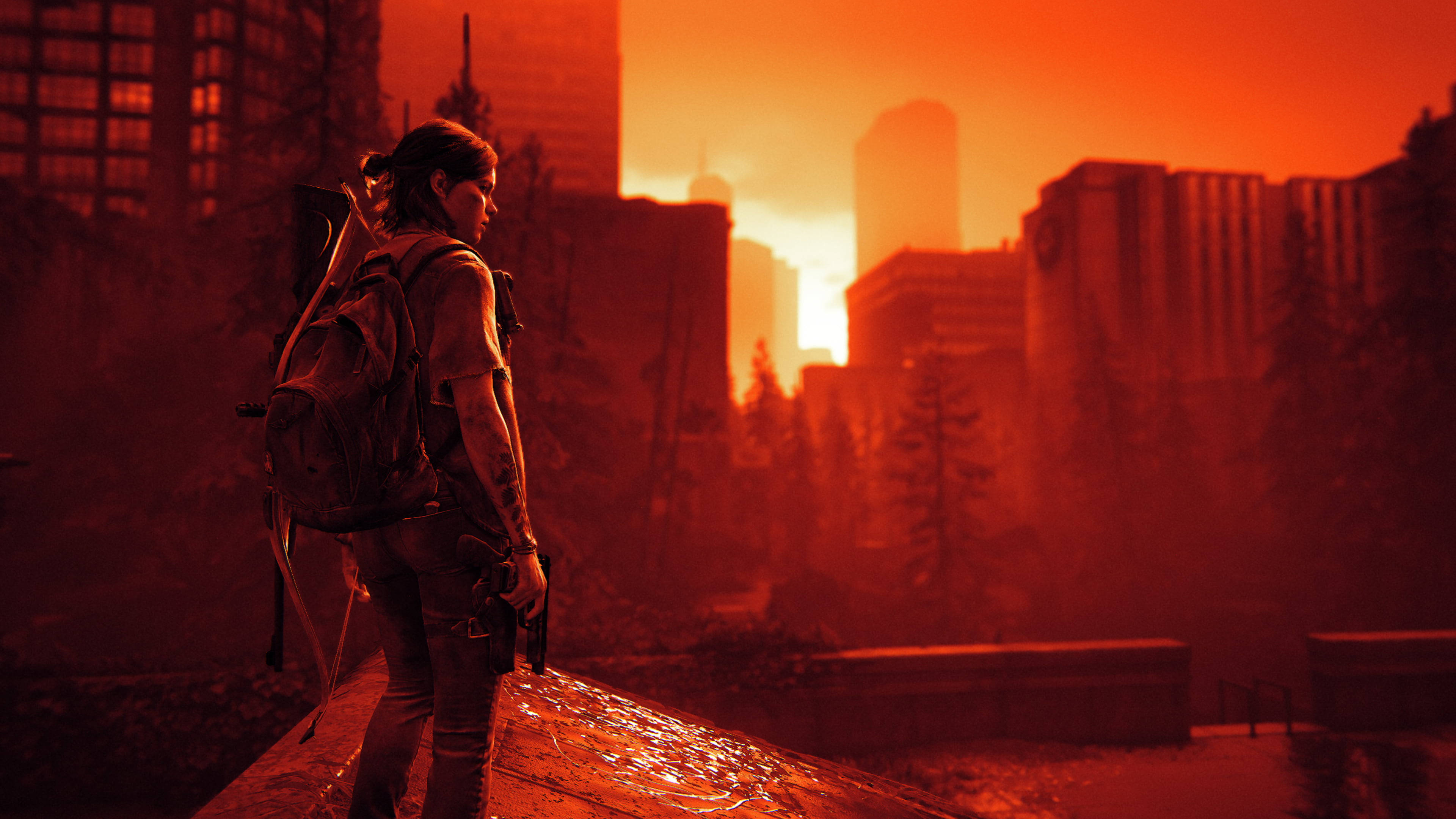 The Last Of Us 2, girl, sunset, 4K Desktop Wallpaper