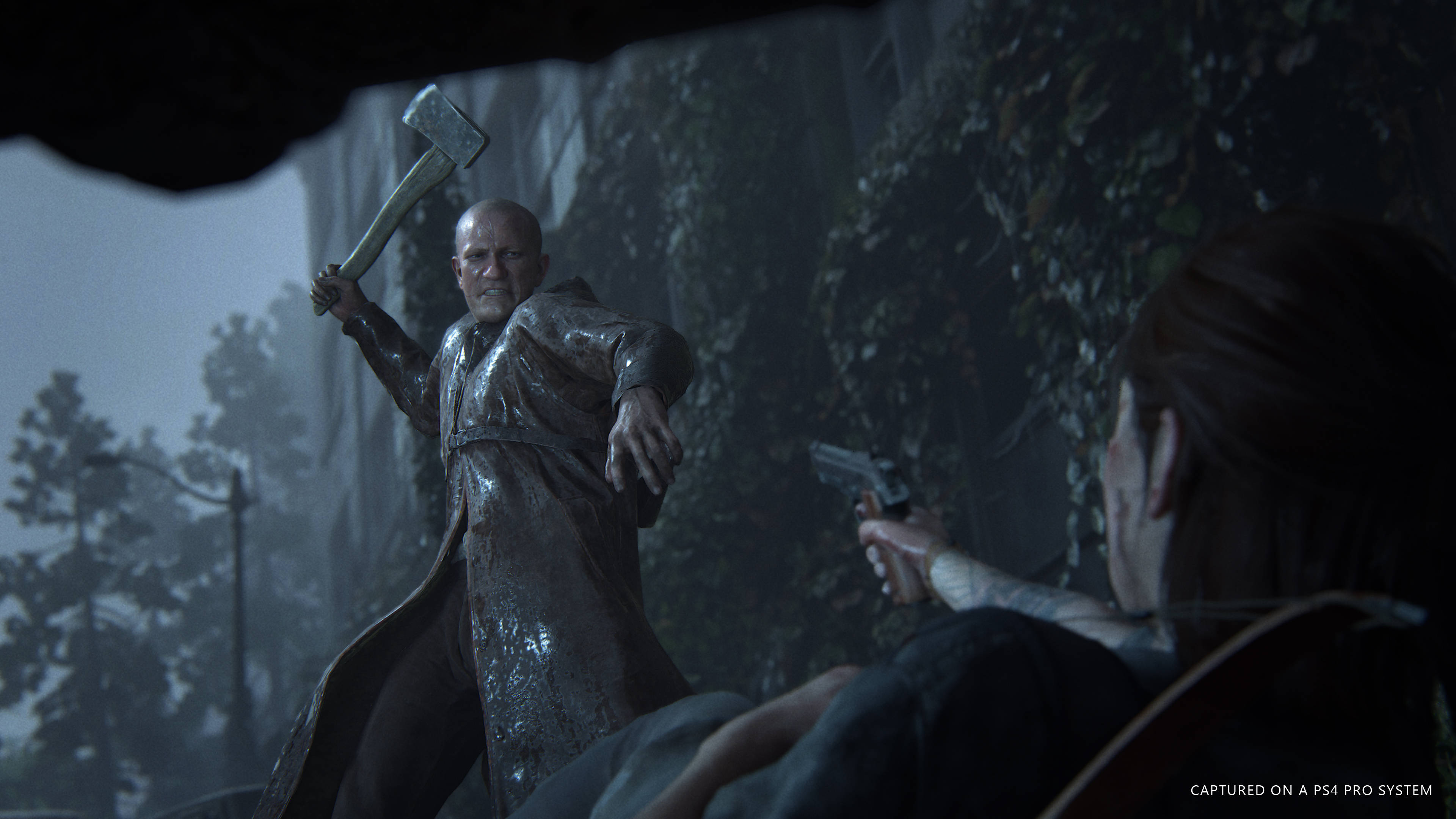 The Last Of Us 2, man with axe, wet coat, 4K Desktop Wallpaper
