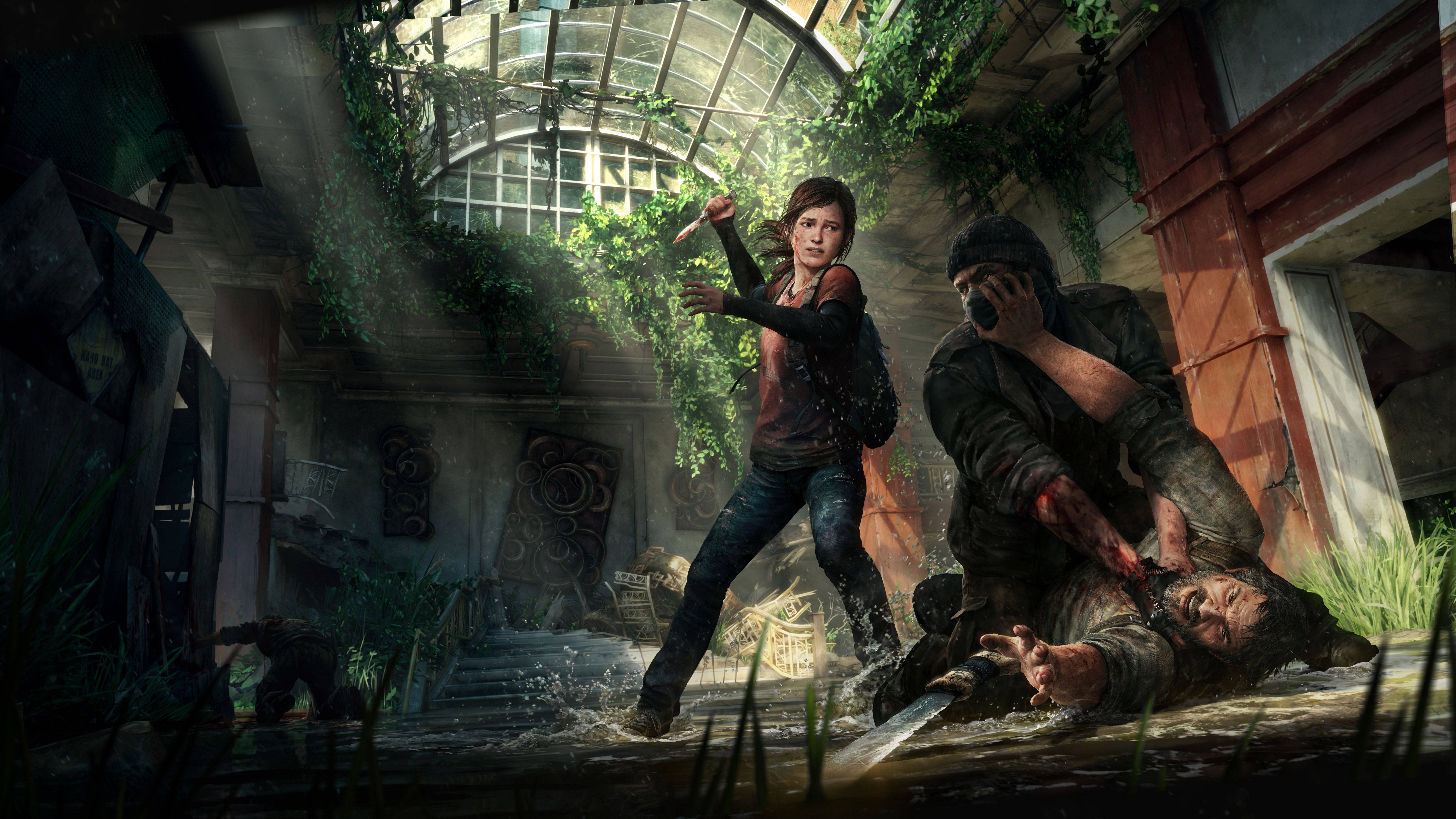 The Last Of Us 2, young girl, man, 8K Desktop Wallpaper