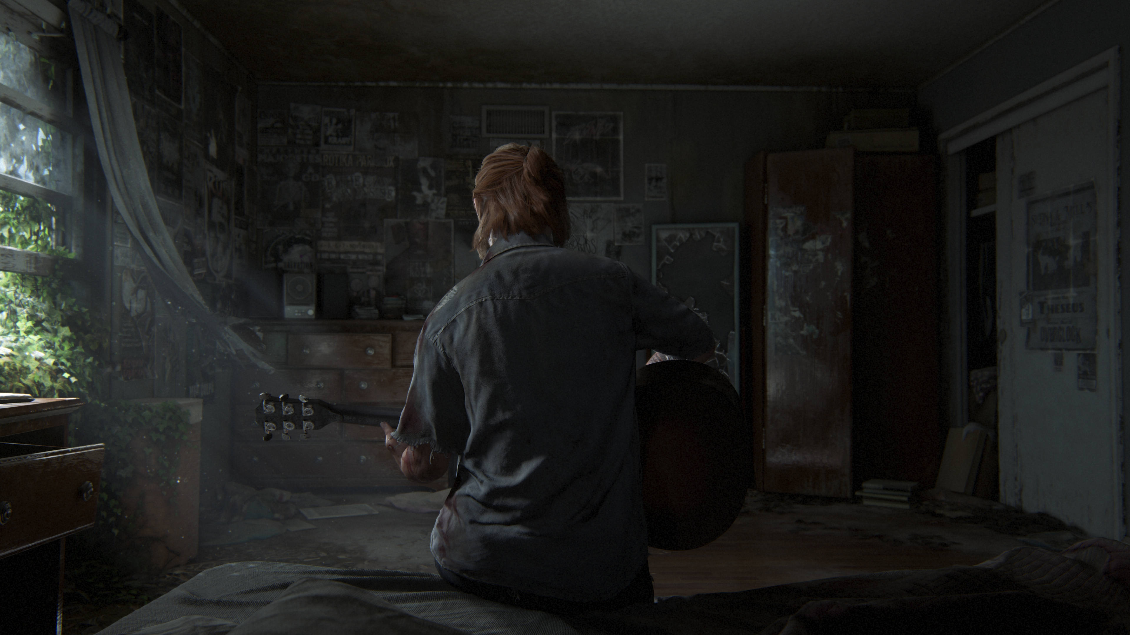 Girl With Guitar, The Last Of Us 4K, red hair, 4K Desktop Wallpaper