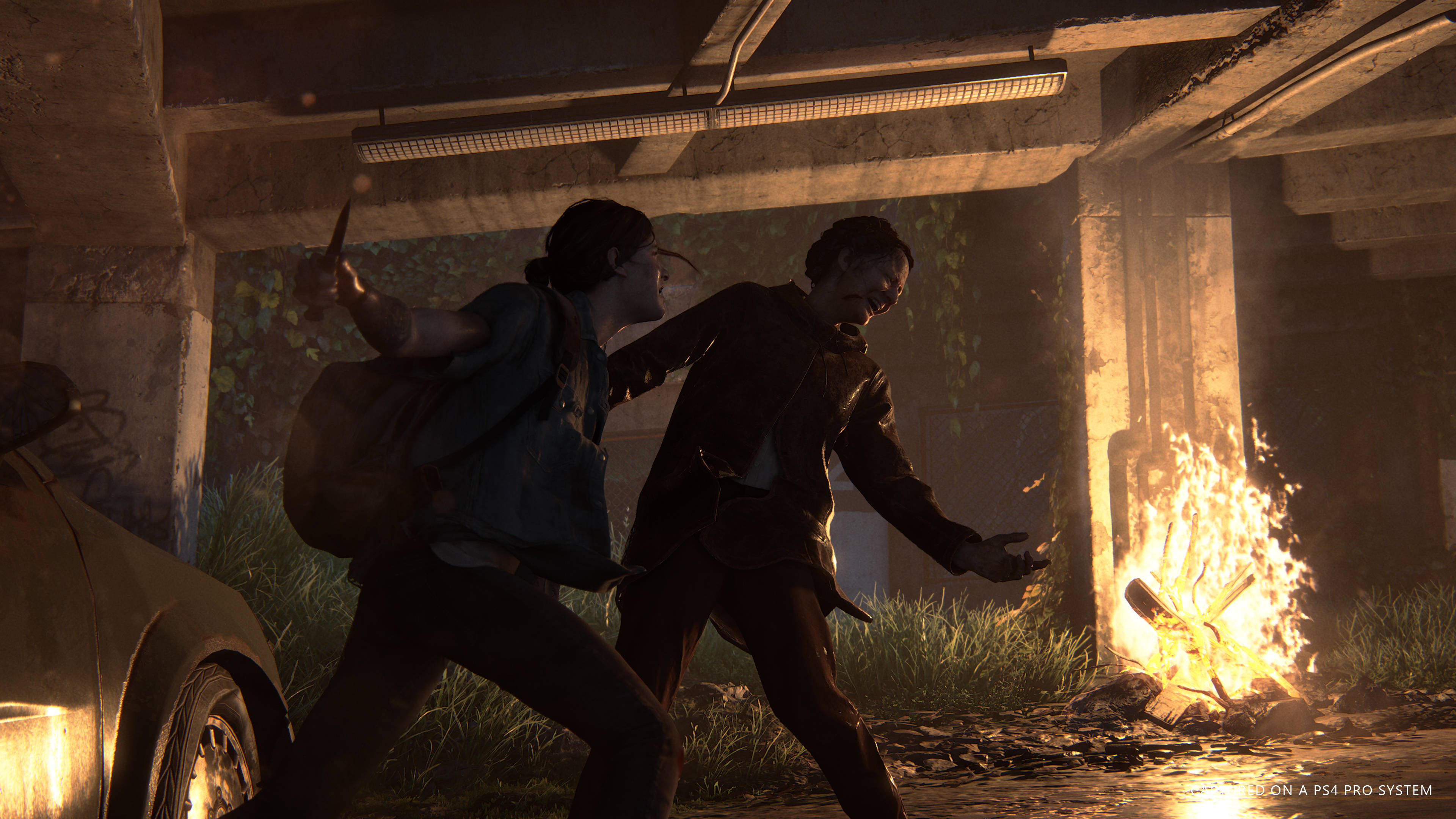 The Last Of Us 4K, woman with knife, concrete overpass, 4K Desktop Wallpaper