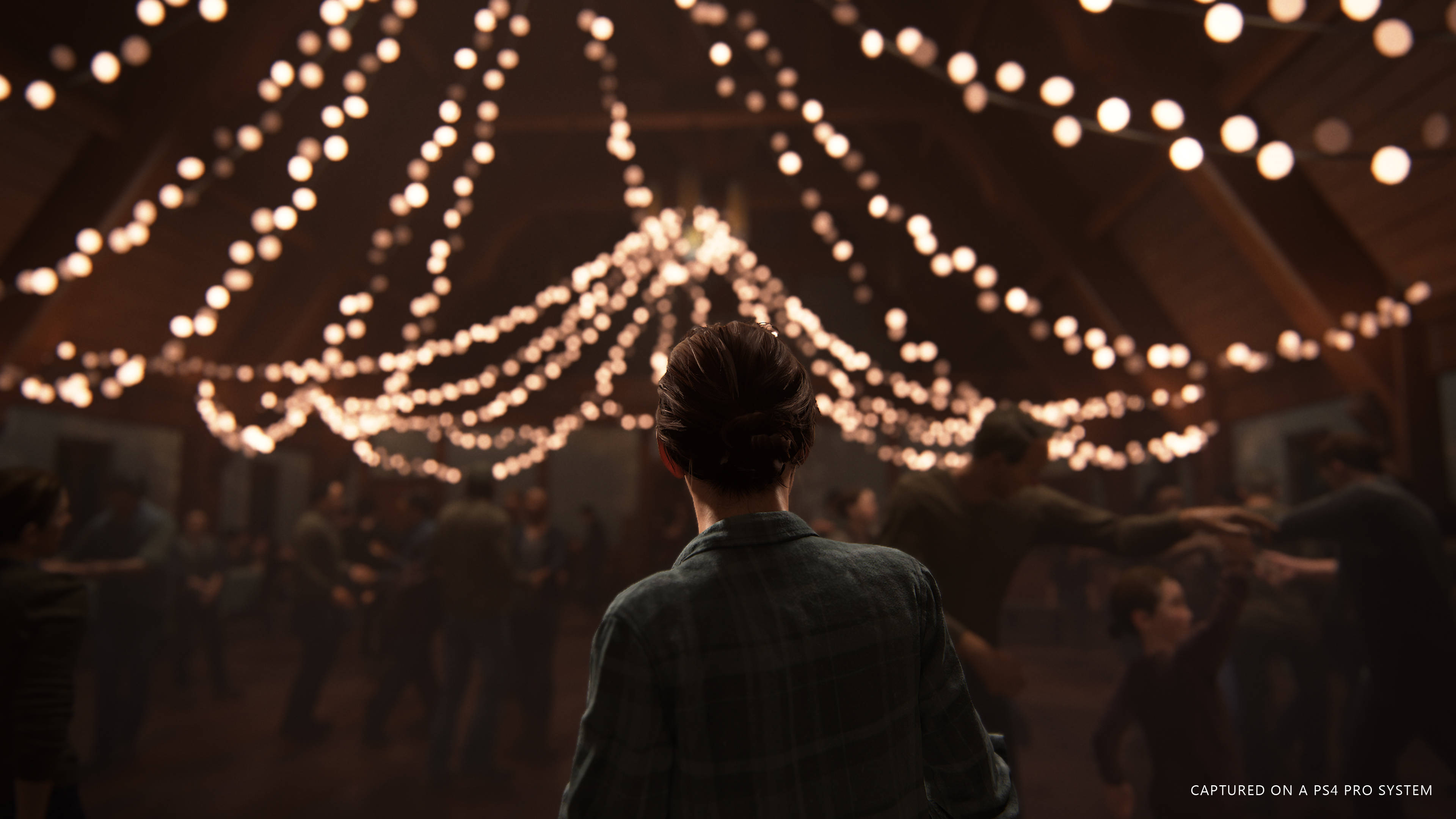 The Last Of US 4K, fairy lights, barn, 4K Desktop Wallpaper