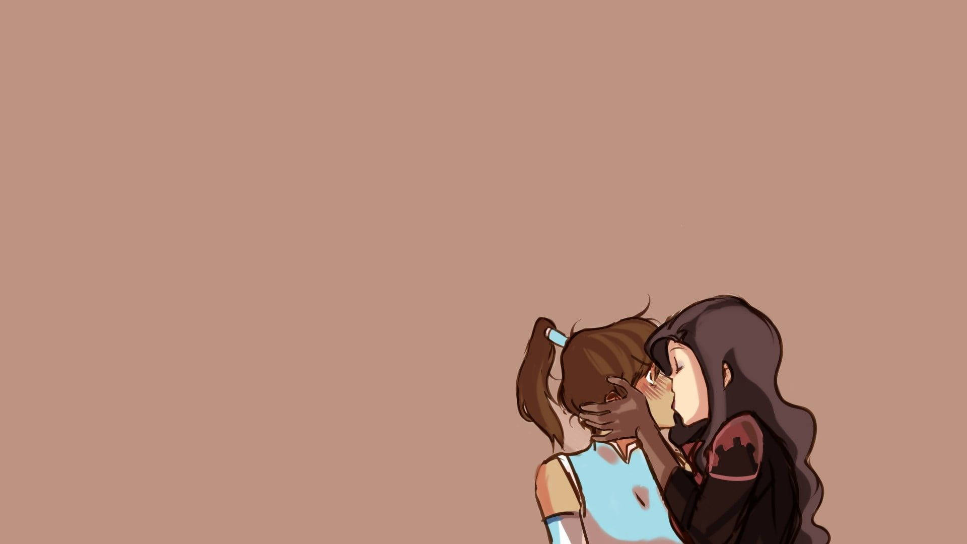 Legend of Korra, women kissing, anime girls, Full HD Desktop Wallpaper
